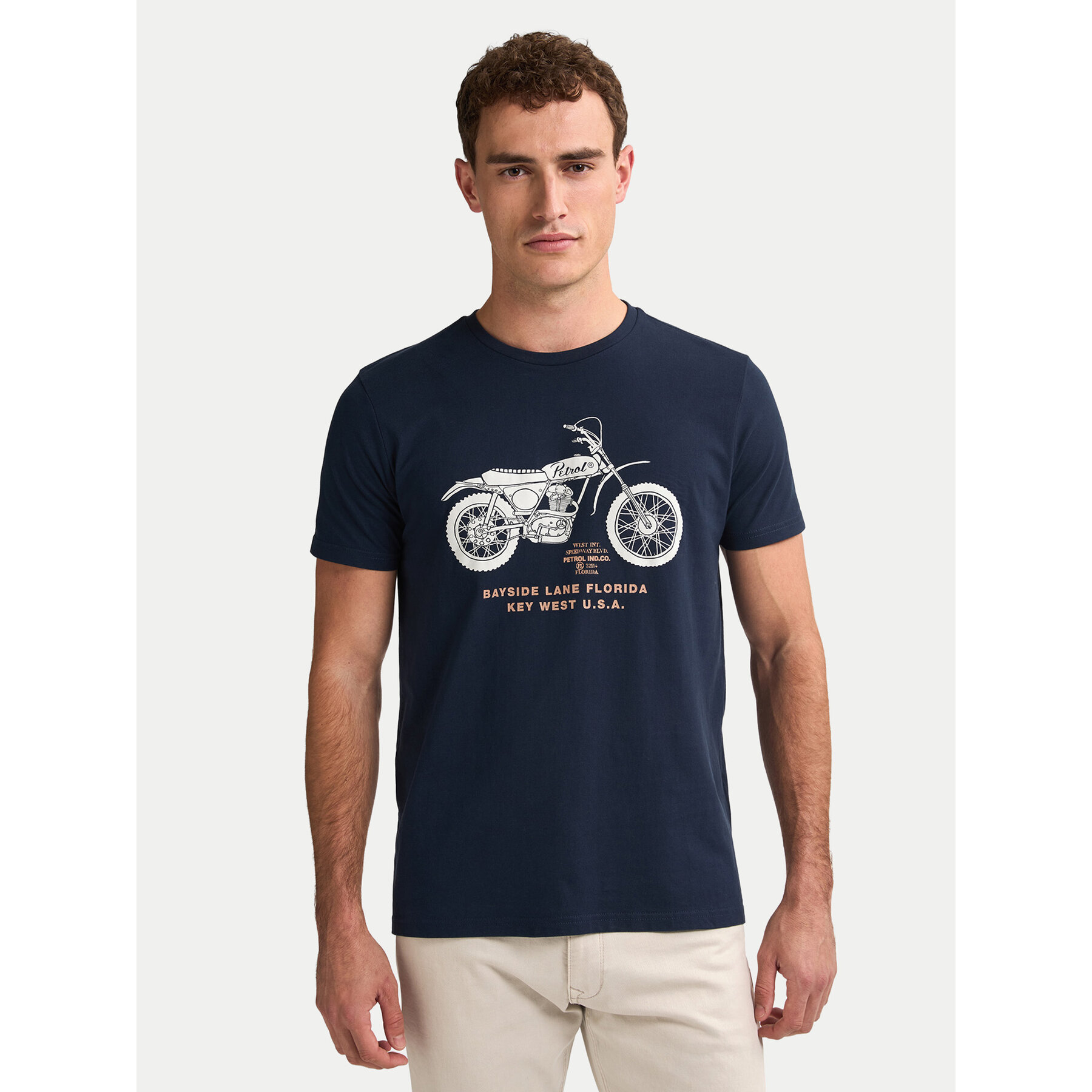 Petrol Industries T-Shirt M-1050-TSR707 Dunkelblau Regular Fit