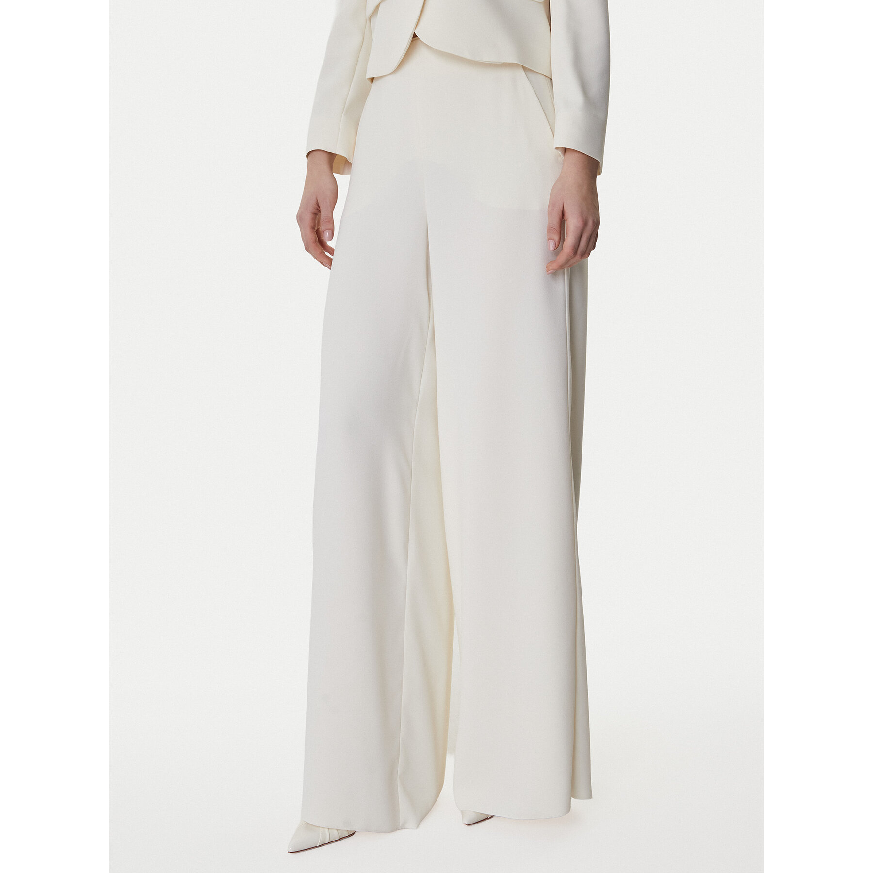 Marella Palazzohose Campo 2613131043 Écru Wide Leg