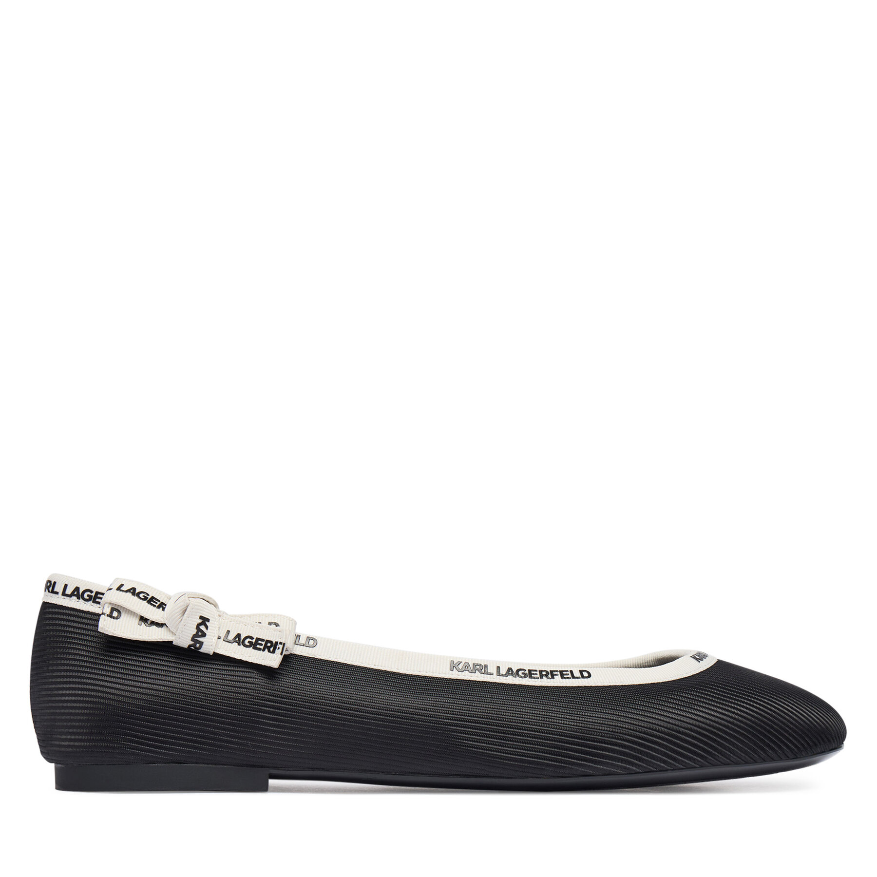 Baleríny KARL LAGERFELD Karo KL40129 Čierna
