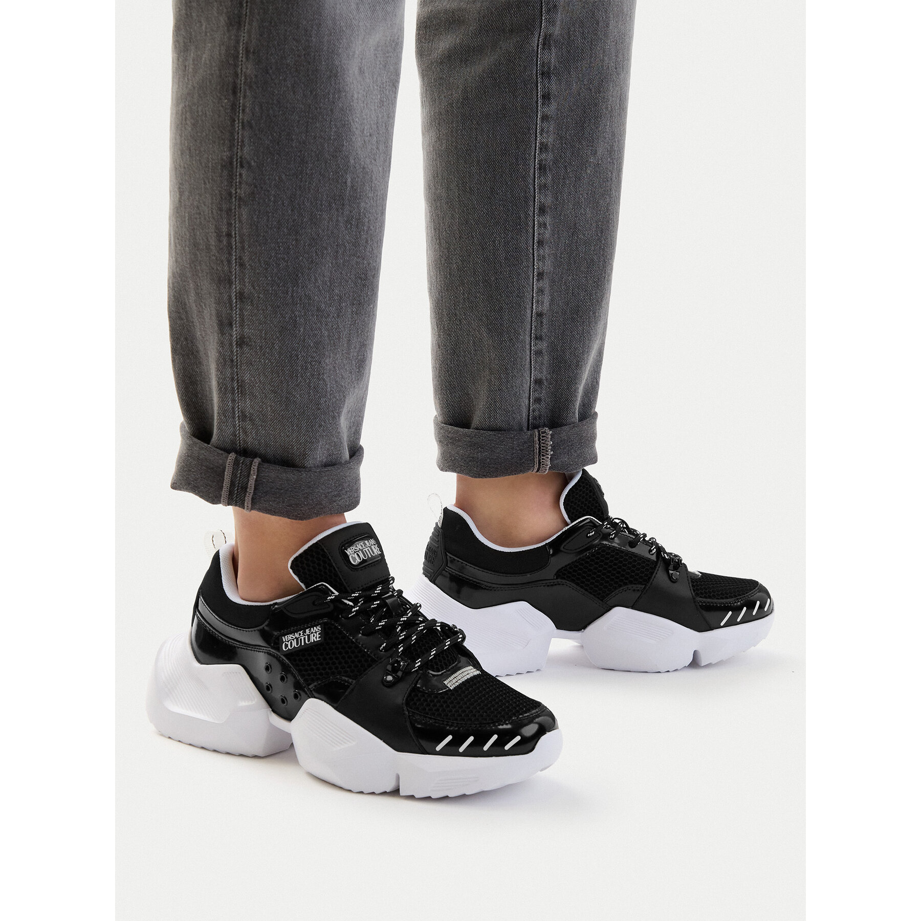 Sneakers Versace Jeans Couture 80YA3SU4 ZSD89 Negru