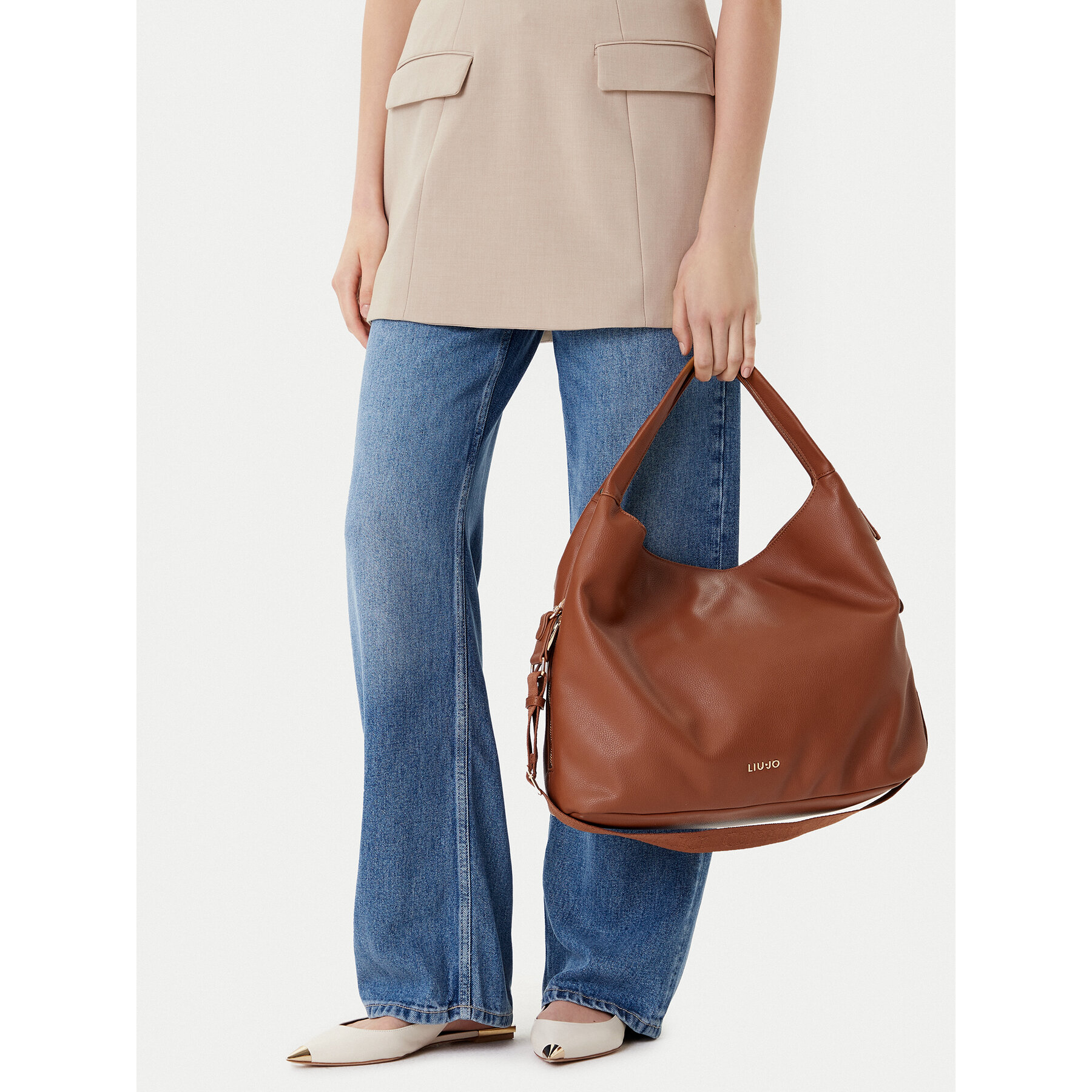 Torbica Liu Jo Esc L Hobo AF5057 E0058 Smeđa