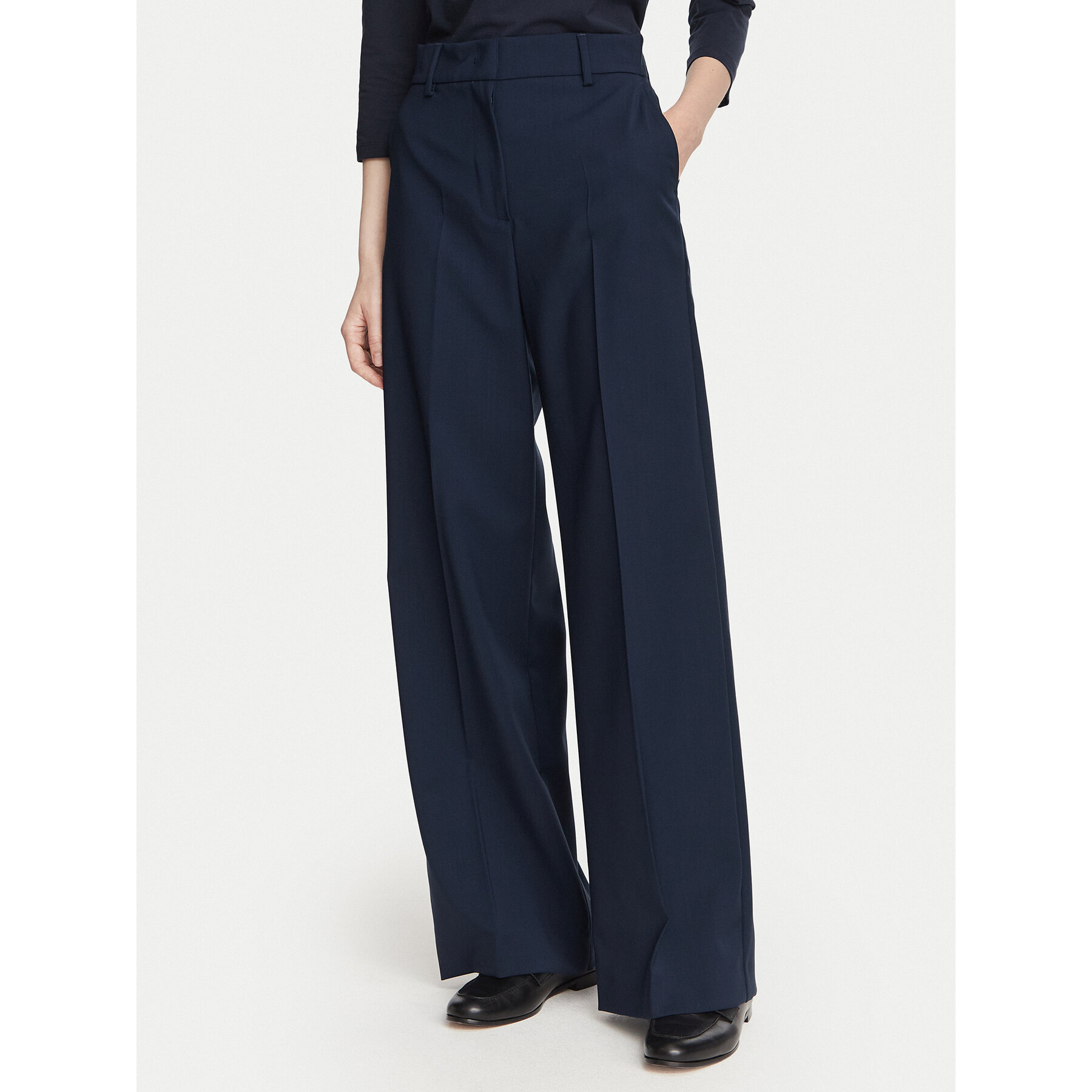 Weekend Max Mara Stoffhose Visivo 2625136061 Dunkelblau Regular Fit