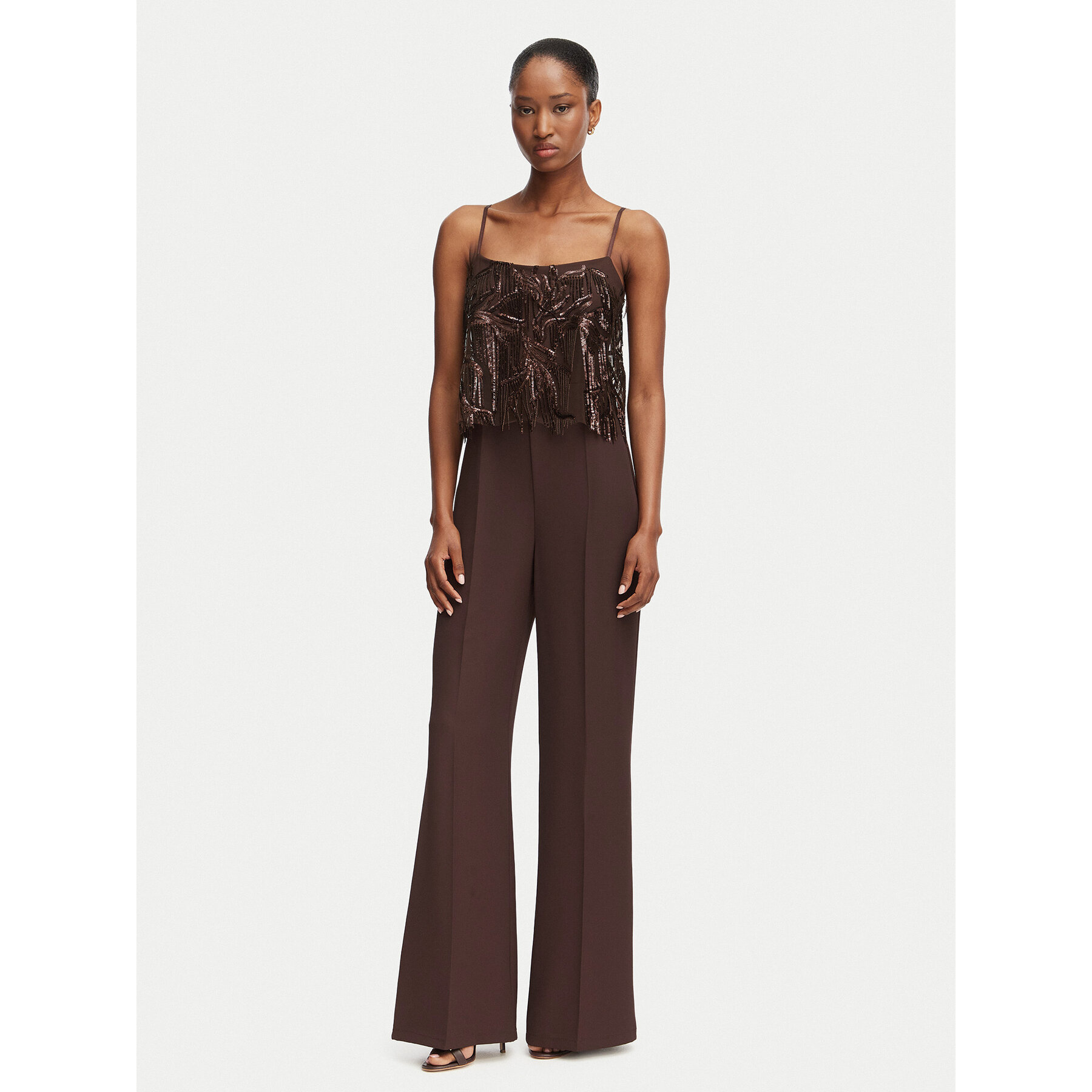 Rinascimento Jumpsuit CFC0020367002 Dunkelbraun Regular Fit