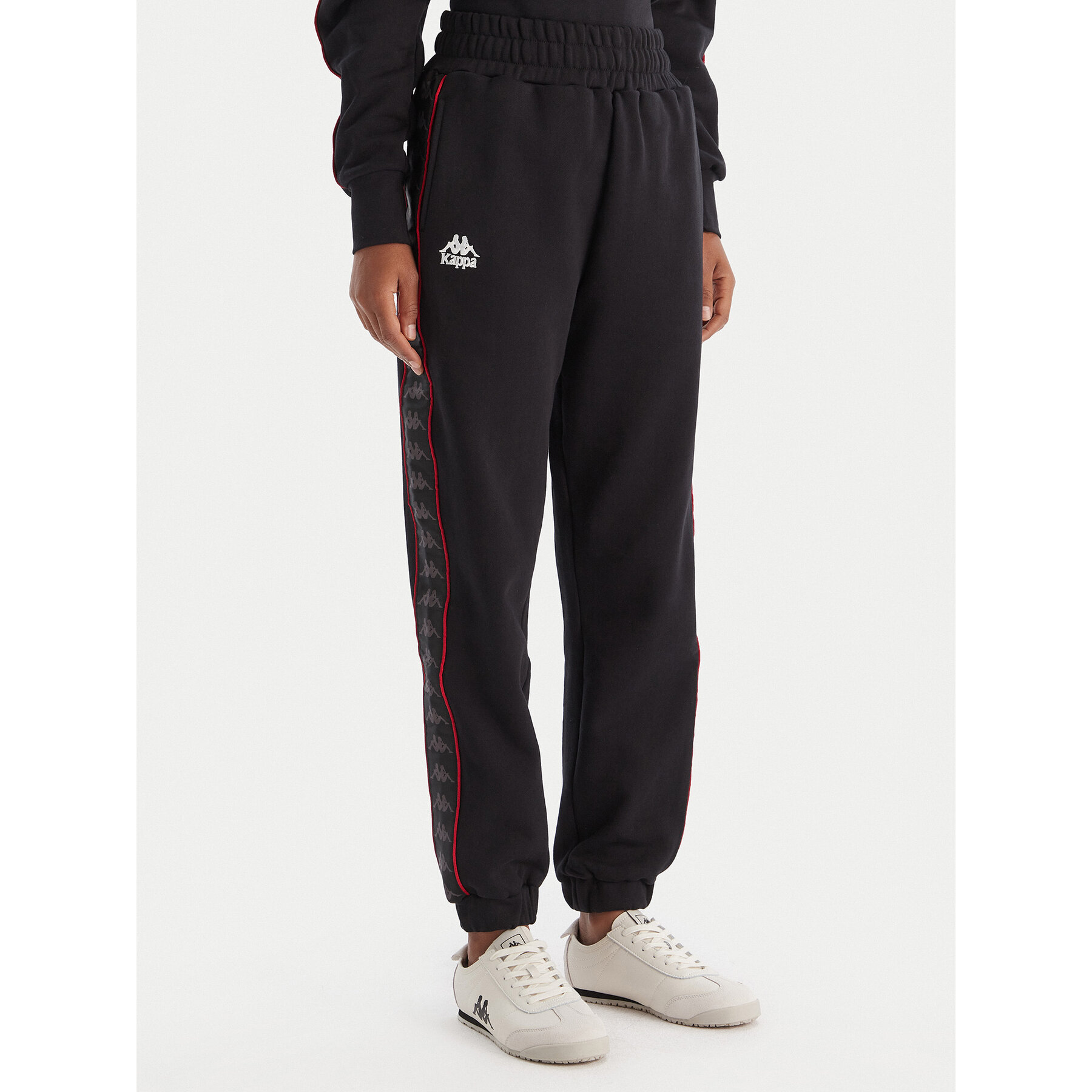 Kappa Παντελόνι φόρμας Banda Adina 311M8HW Μαύρο Regular Fit