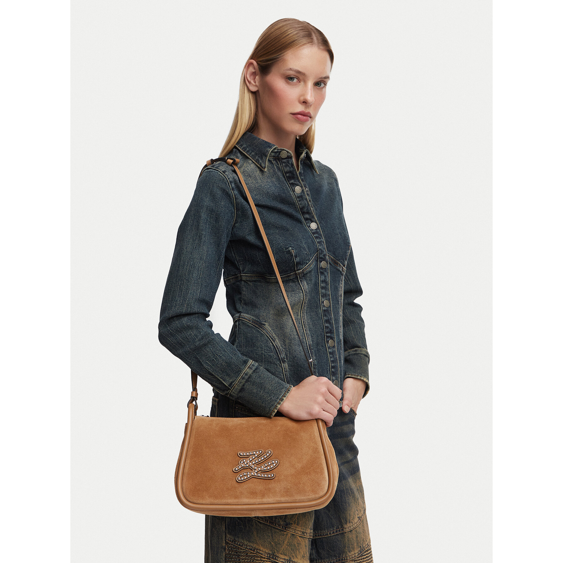 Torbica KARL LAGERFELD B3W30031 Smeđa