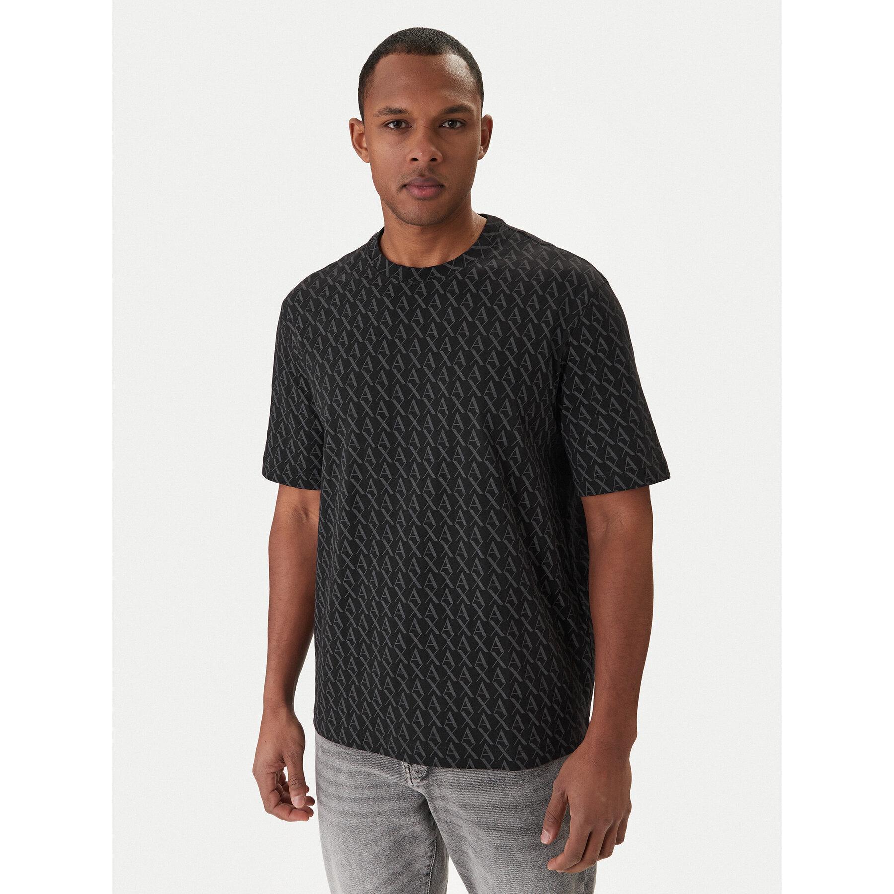 Armani Exchange T-Shirt XM001228 AF10356 FC026 Schwarz Regular Fit
