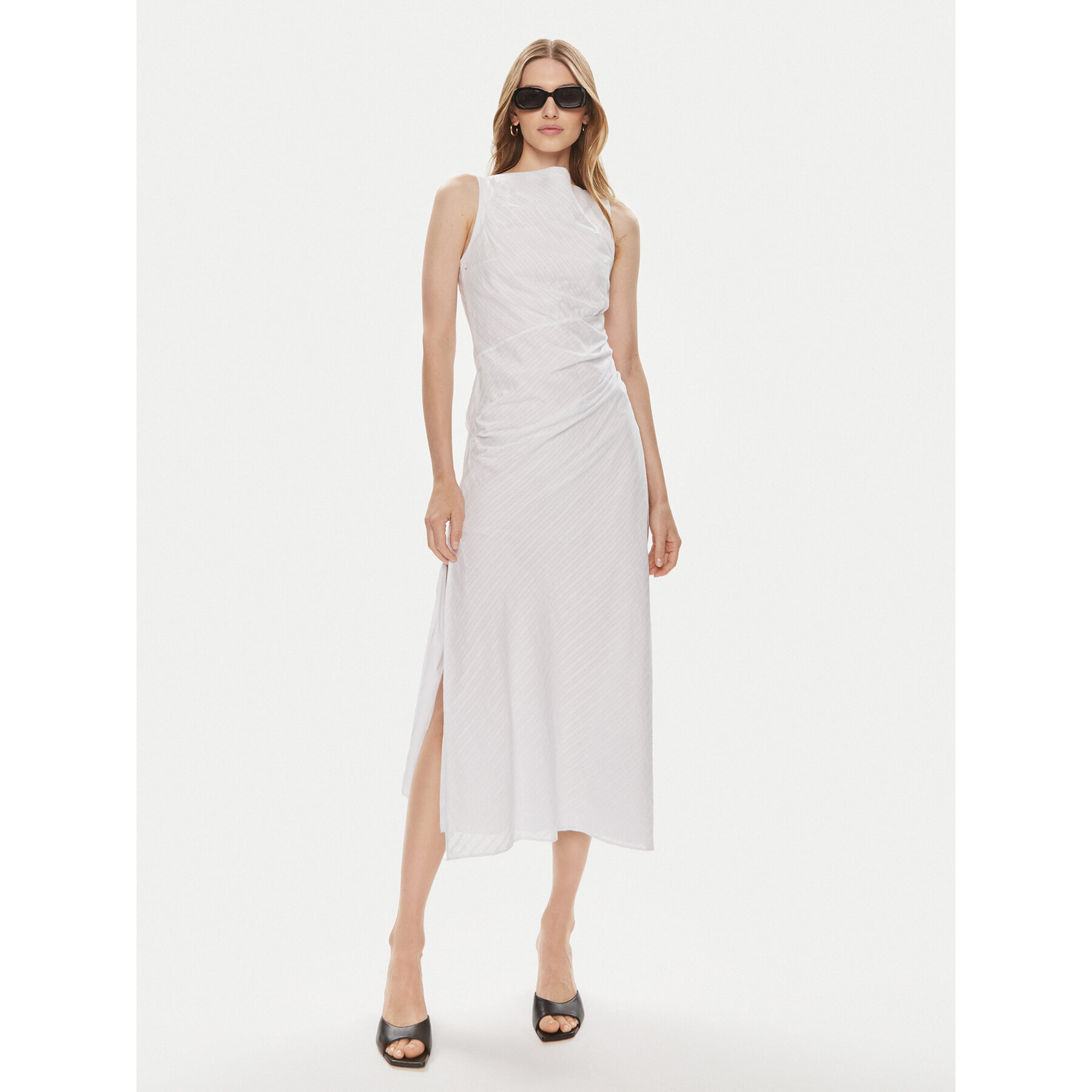 Samsøe Samsøe Sommerkleid Sahira F24100120 Weiß Slim Fit
