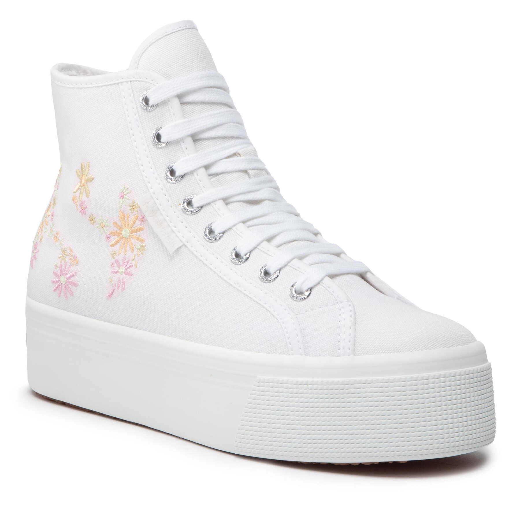 Sneakers Superga 2708 Flowers Embroidery S2121GW White/Multicolor Flowers A6Y