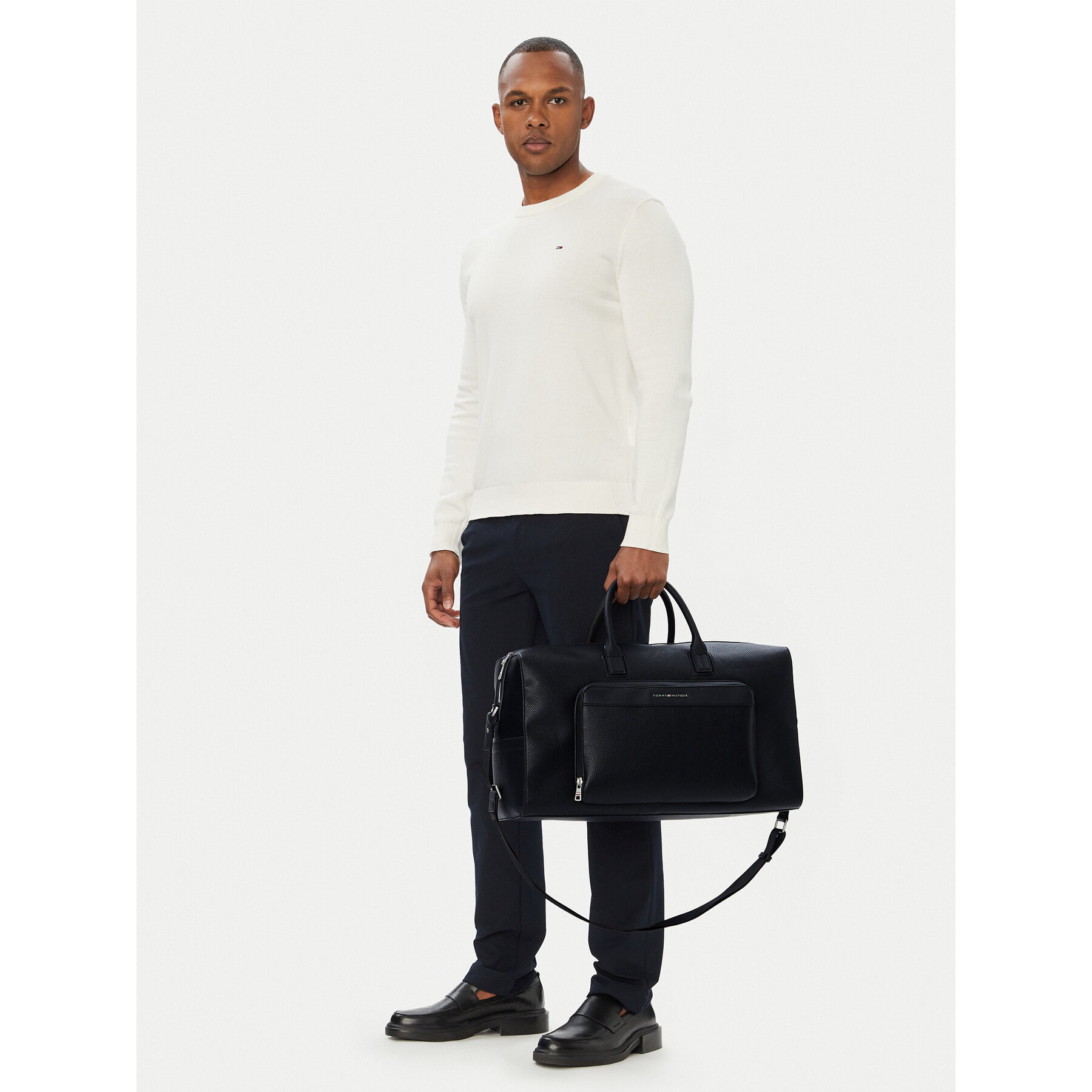 Geantă de weekend Tommy Hilfiger Th Central Duffle AM0AM14739 Negru