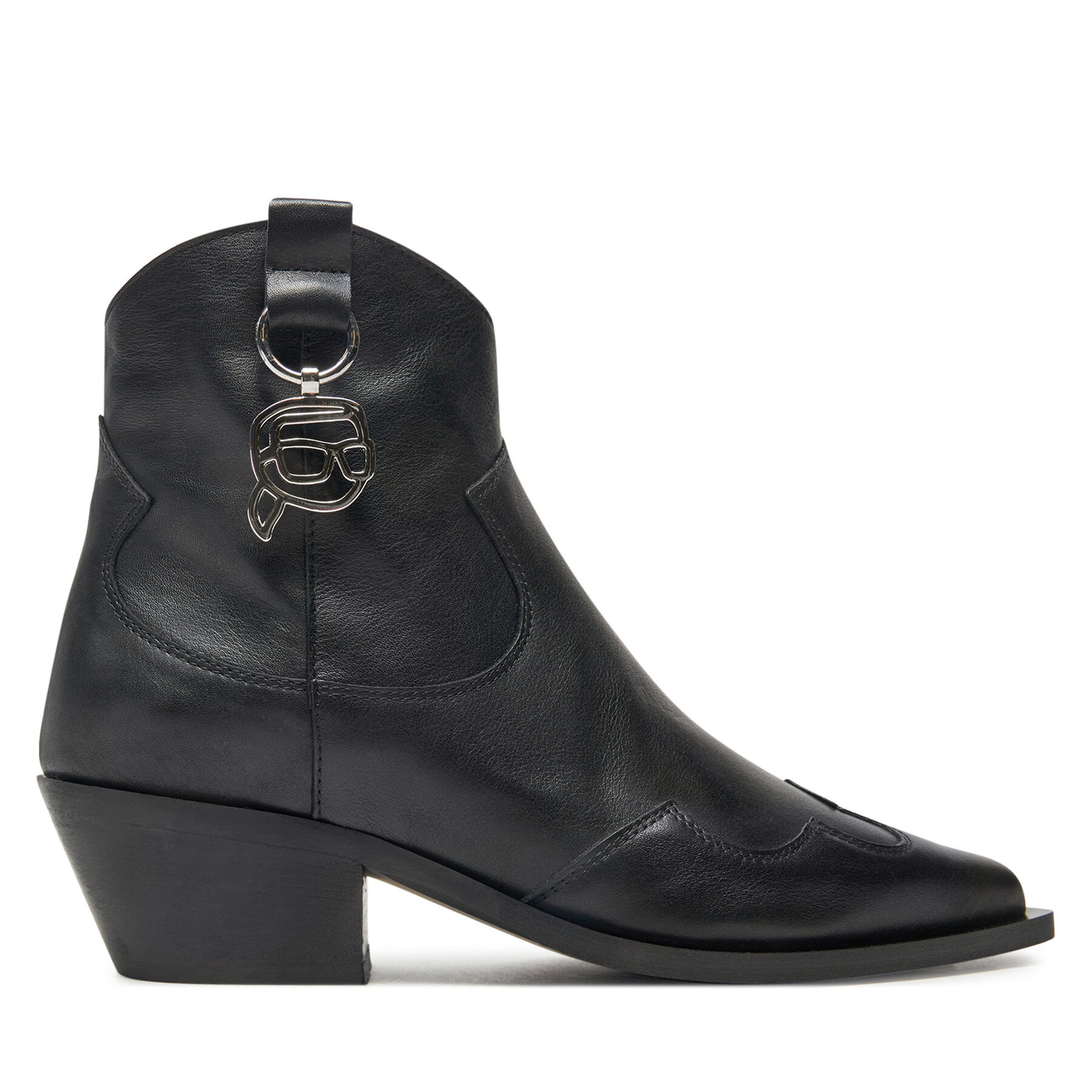 Polokozačky KARL LAGERFELD Kansas KL33265 Černá