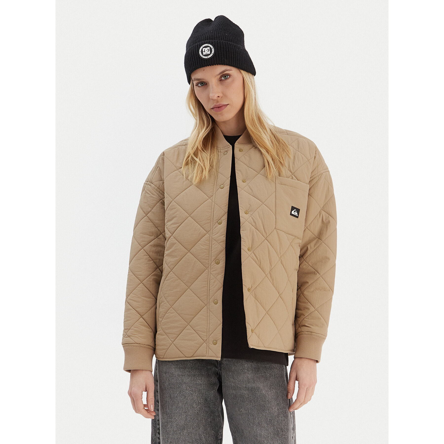 Quiksilver Übergangsjacke Shining Quilted EQWJK03084 Beige Regular Fit