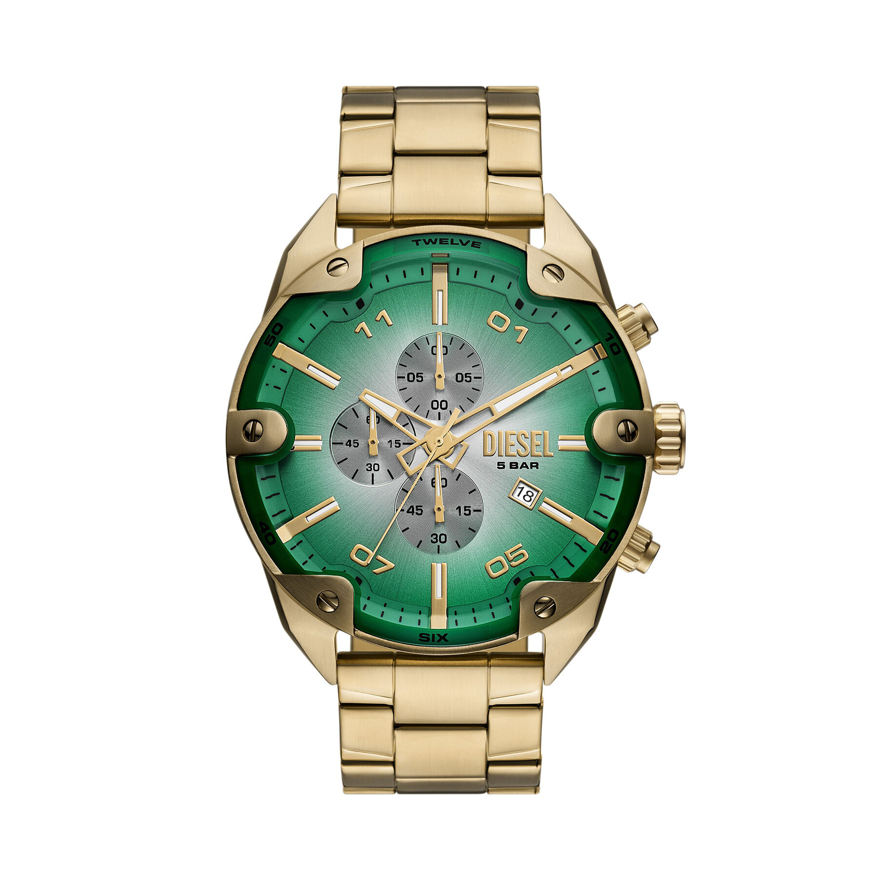 Часовник Diesel Spiked DZ4685 Златист