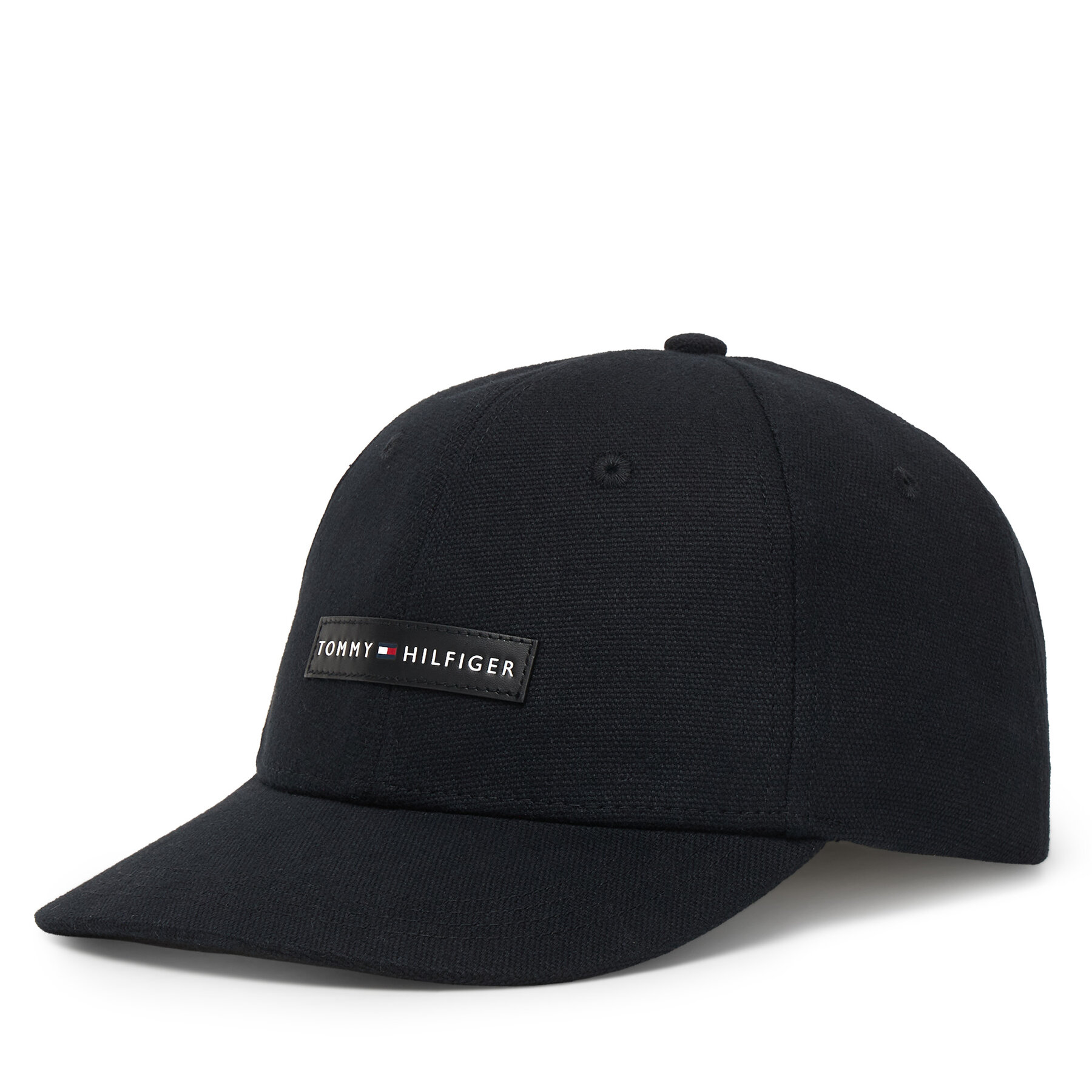Καπέλο Jockey Tommy Hilfiger Logo Patch Canvas Baseball Cap AM0AM14119 Μαύρο