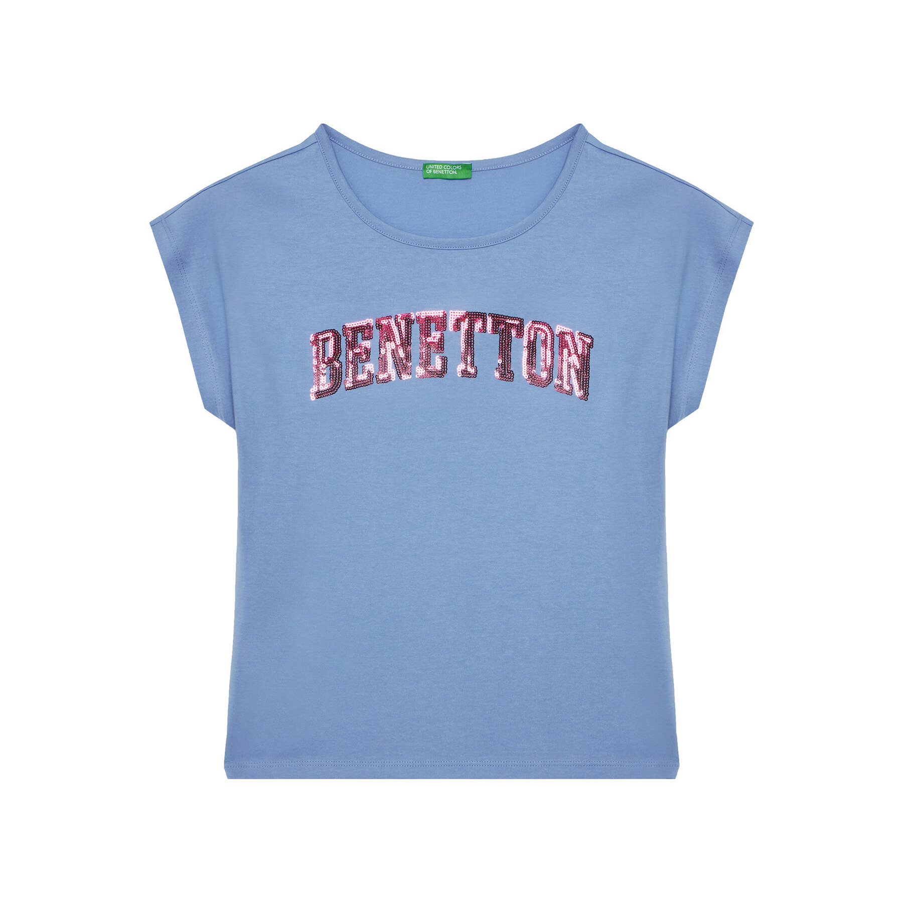 United Colors Of Benetton Póló 3I1XC10P1 Kék Regular Fit