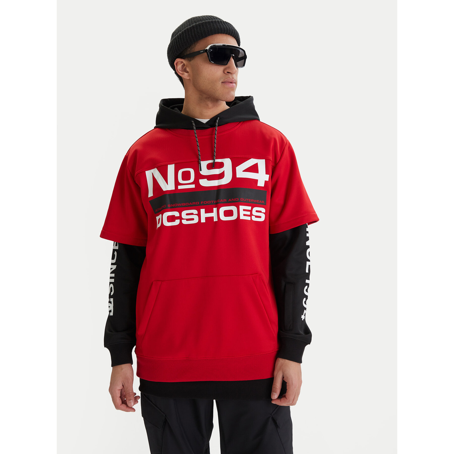 DC Shoes Sweatshirt Dryden ADYFT03411 Rot Regular Fit