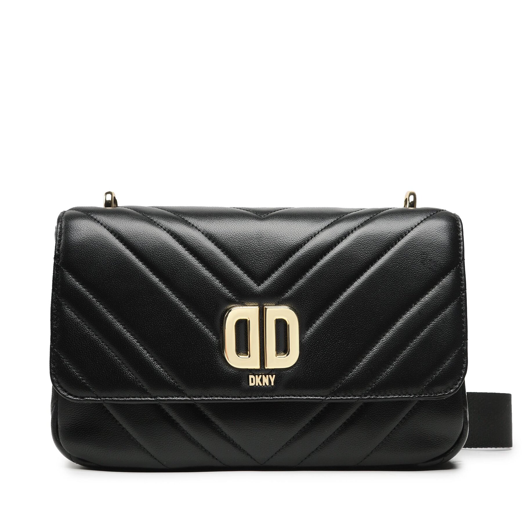 Ročna torba DKNY Delphine Shoulder Ba R23EBK75 Blk/Gold BGD