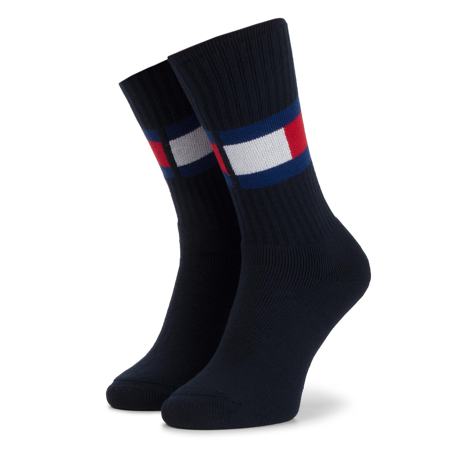 Unisex Magasszárú Zokni Tommy Hilfiger, Méret: 35/38, Sötétkék, 481985001