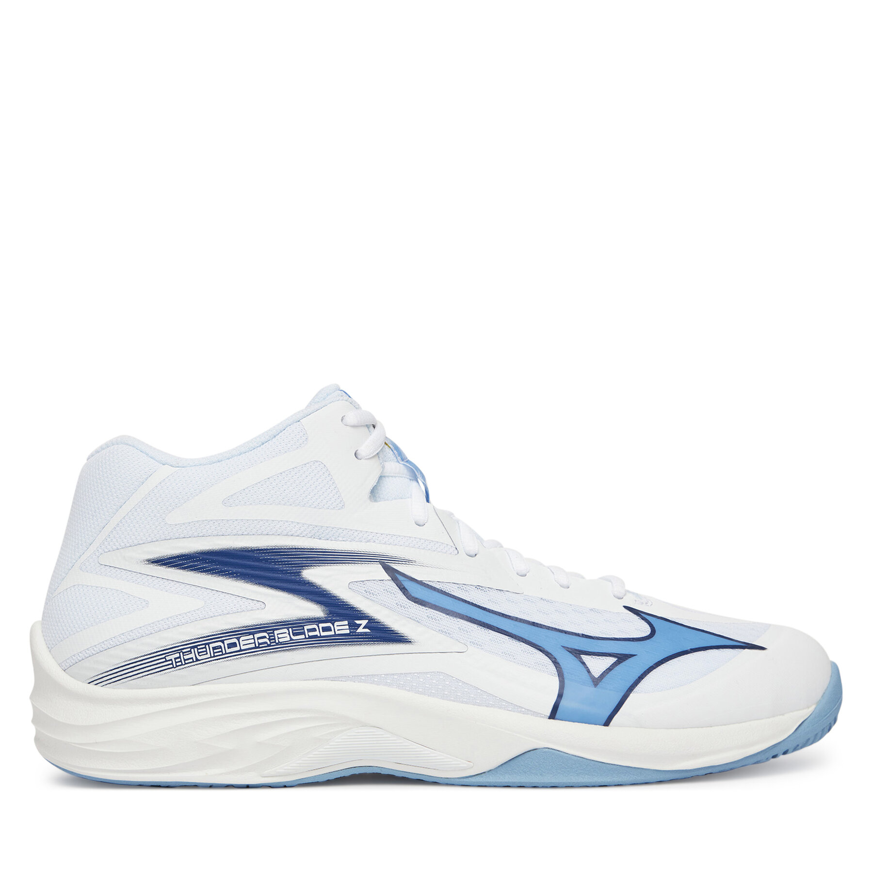 Unisex Halové topánky Mizuno, Rozmer: 46, Biela, Thunder Blade Z Mid V1GA2375