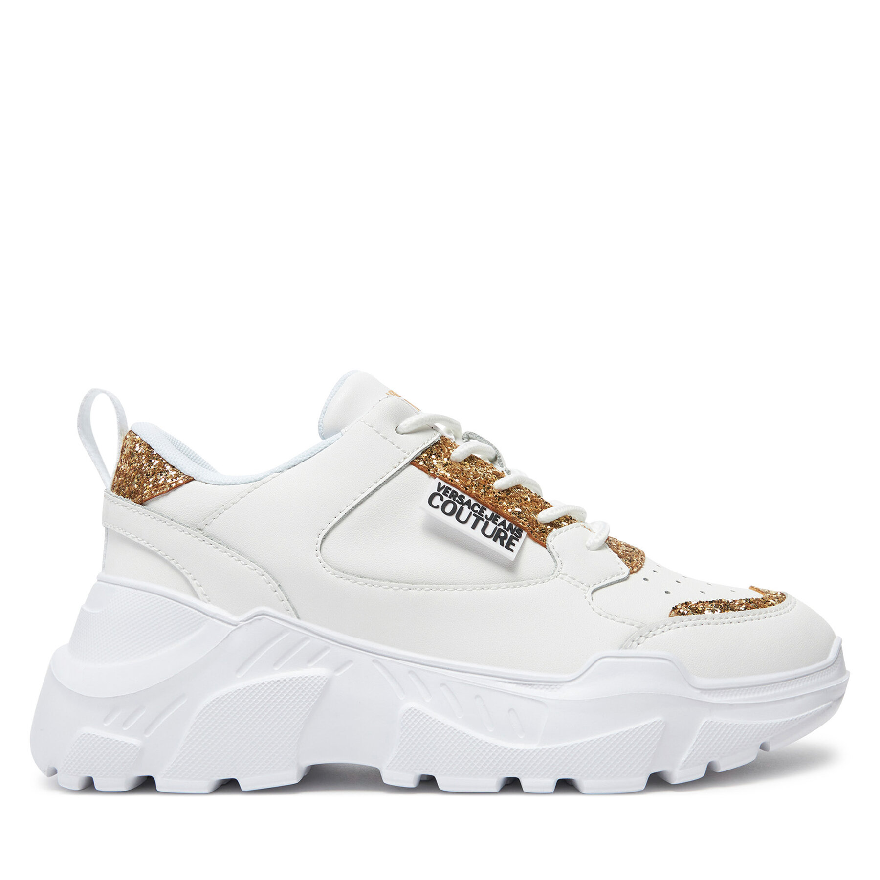 Damen Sneakers Versace Jeans Couture, Schuhgröße 41, Weiß, Speedtrack 77VA3SC2