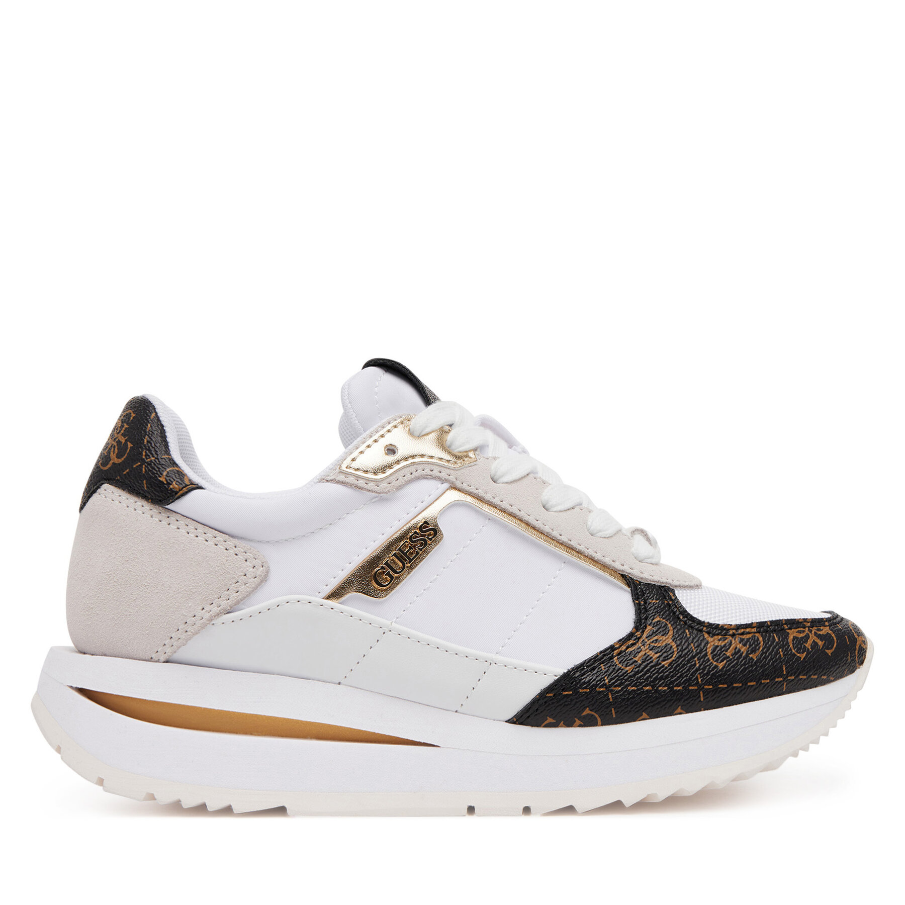 Sneakersy Guess FLPEG3 FAL12 Biela