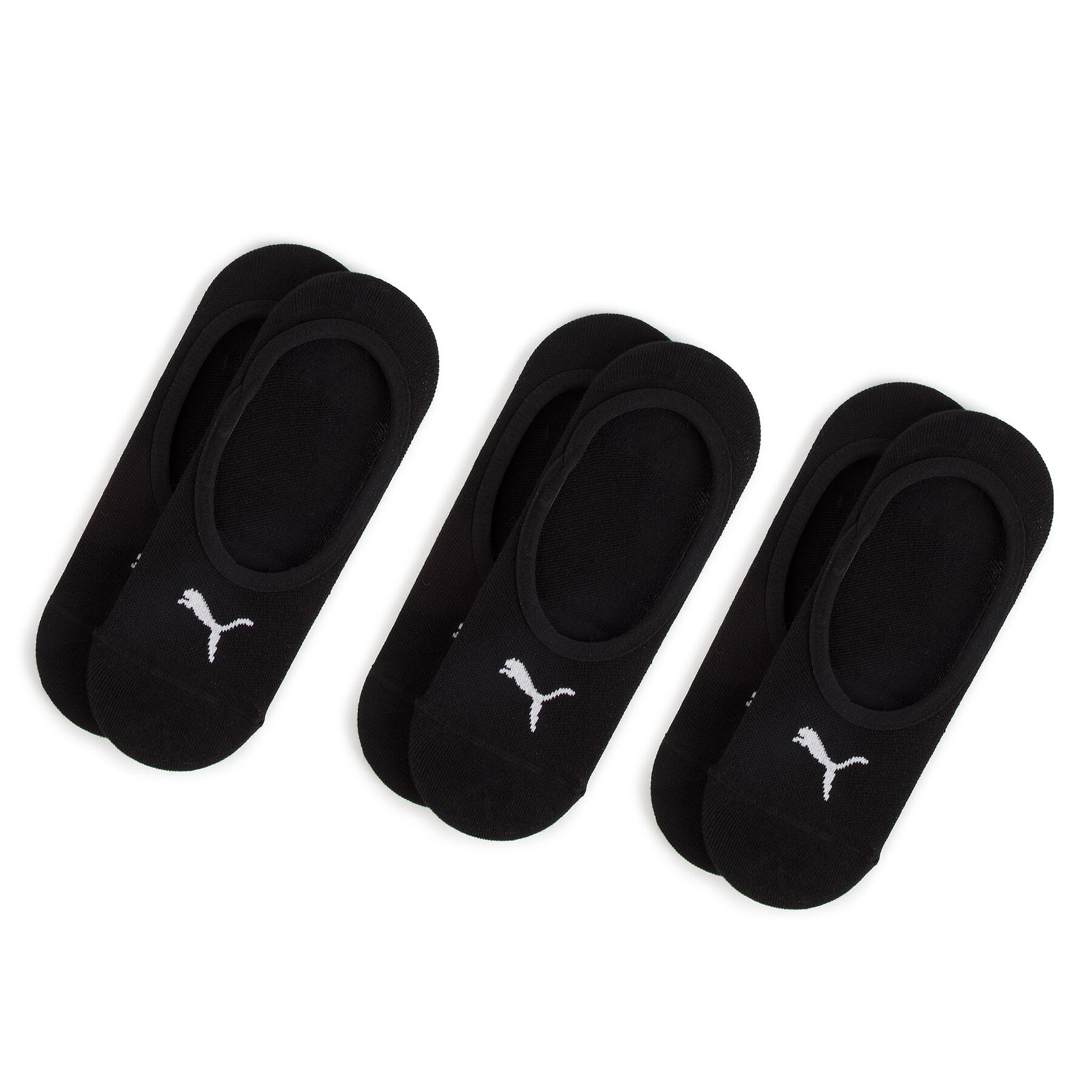 3 pár női bokazokni Puma, Méret: 43/46, Fekete, 906930