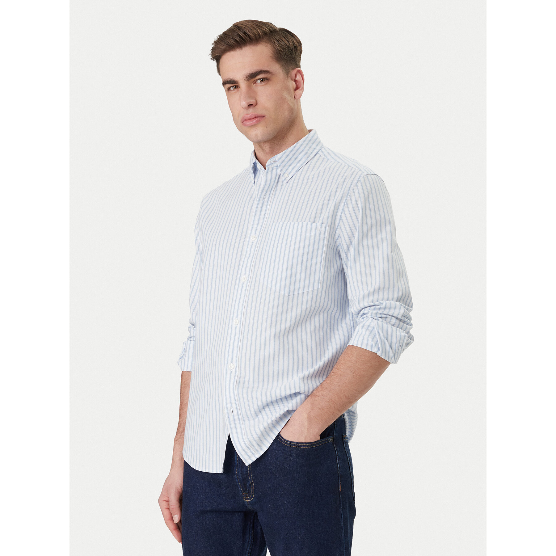 Calvin Klein Jeans Hemd LV04RF100G Himmelblau Regular Fit