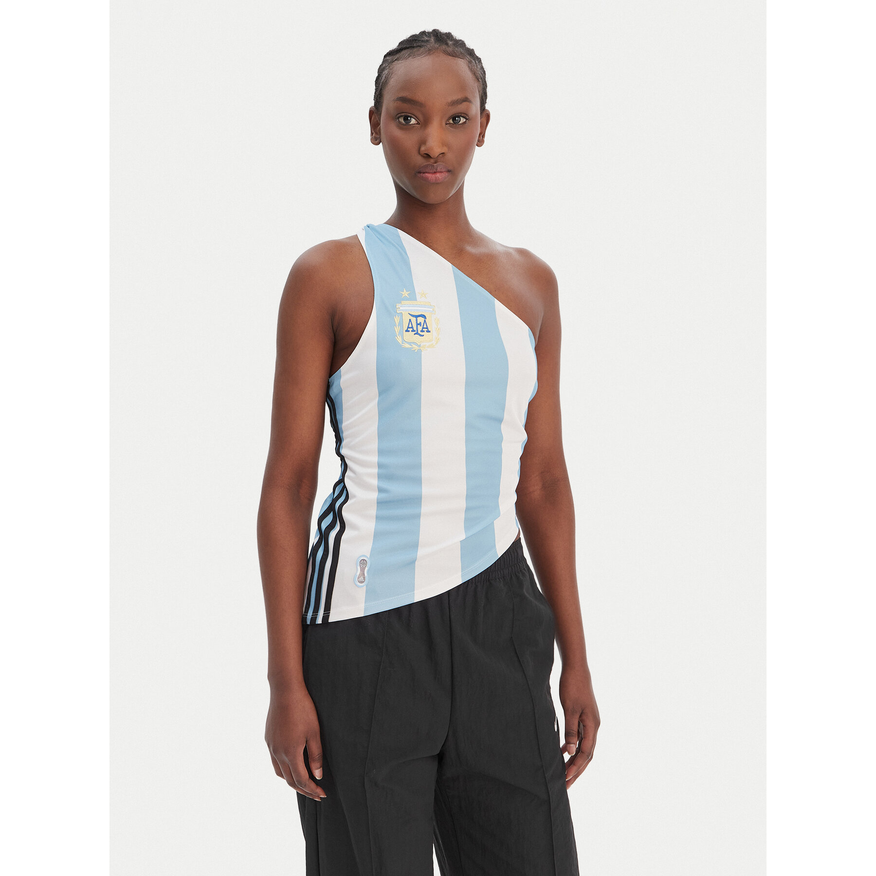adidas Top Argentina KE2295 Himmelblau Slim Fit