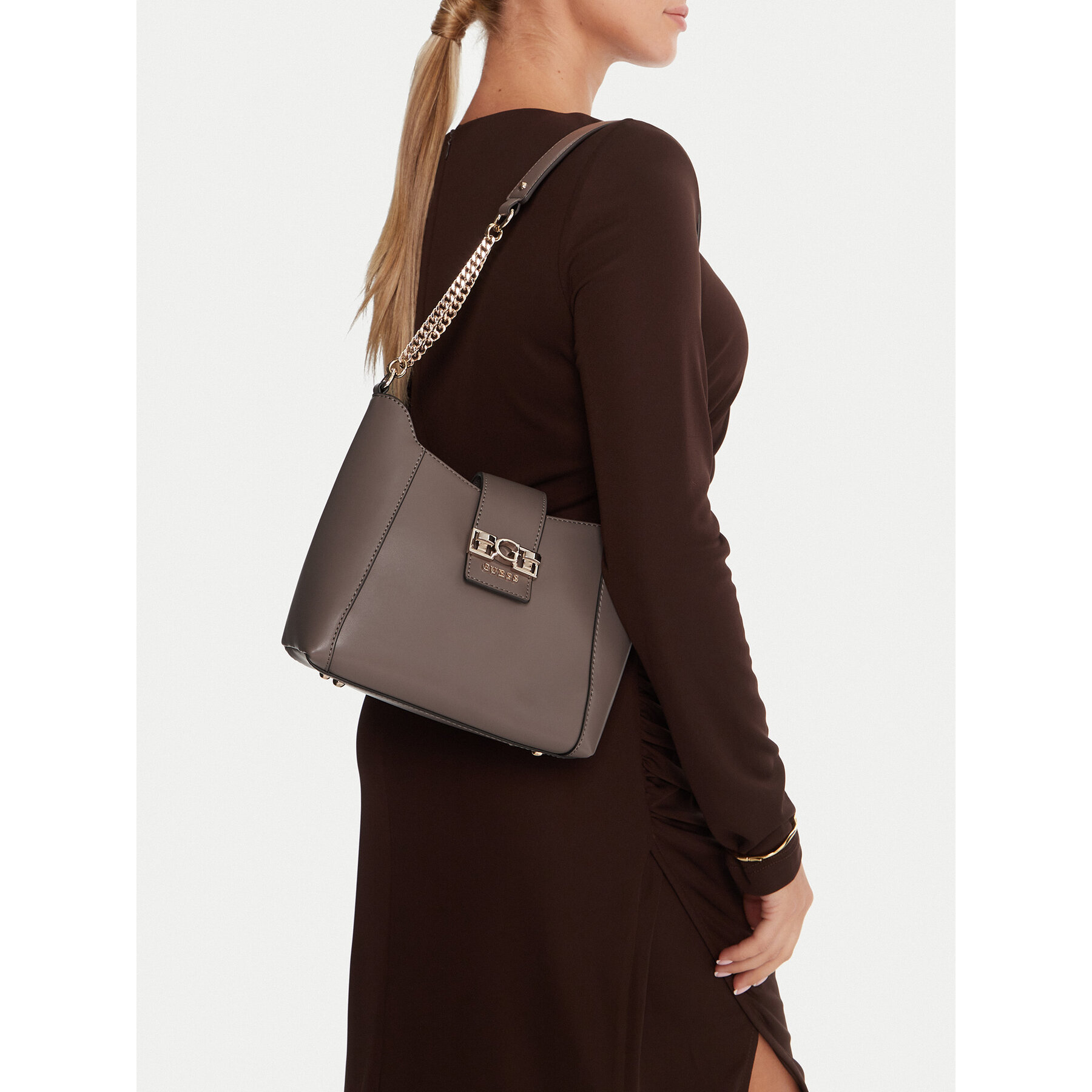 Дамска чанта Guess HWVG98 91010 Кафяв