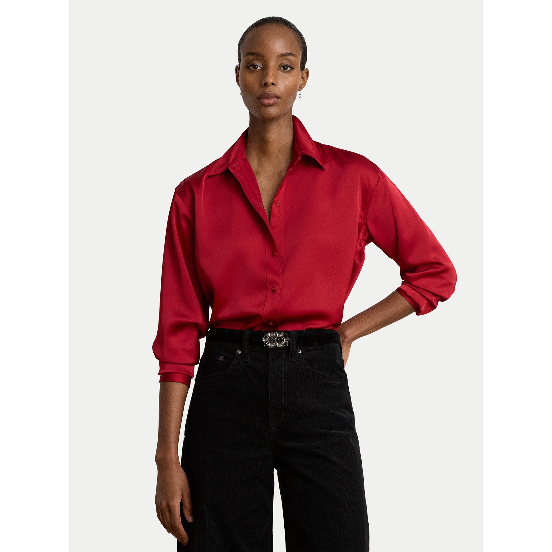 LAUREN RALPH LAUREN Hemd 200B27610006 Rot Relaxed Fit