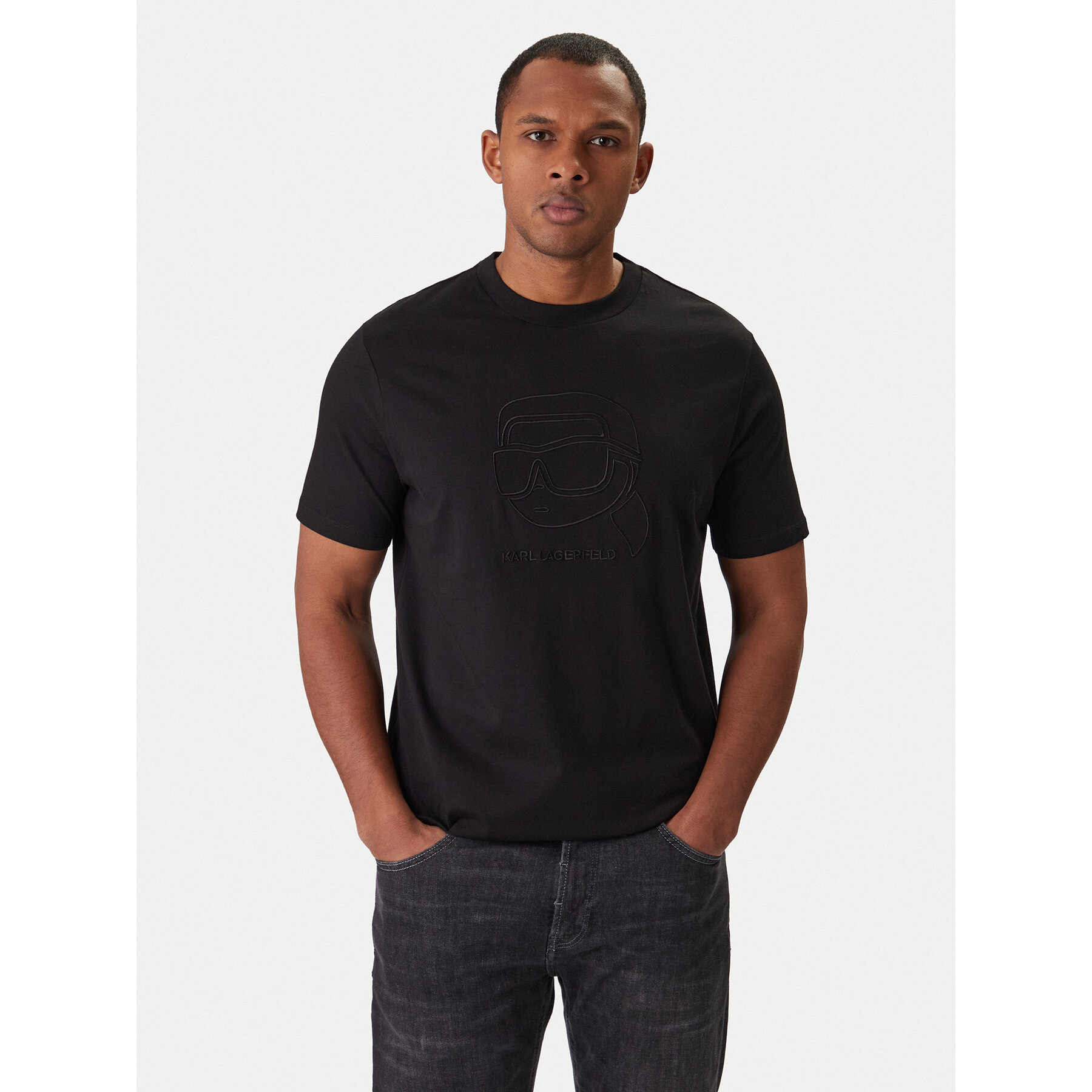 KARL LAGERFELD T-Shirt 755052 561224 Schwarz Regular Fit