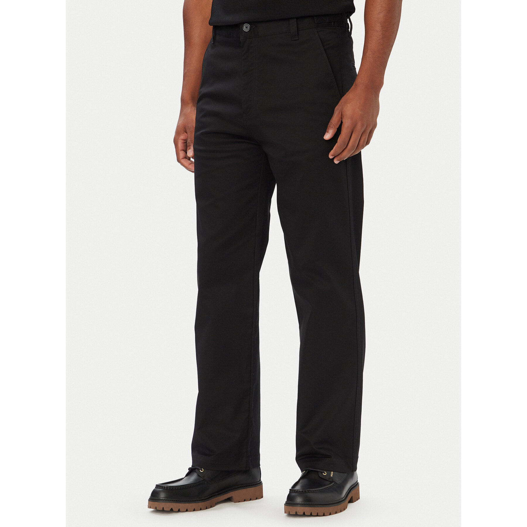 HUGO Stoffhose Cino261 50567278 Schwarz Straight Fit