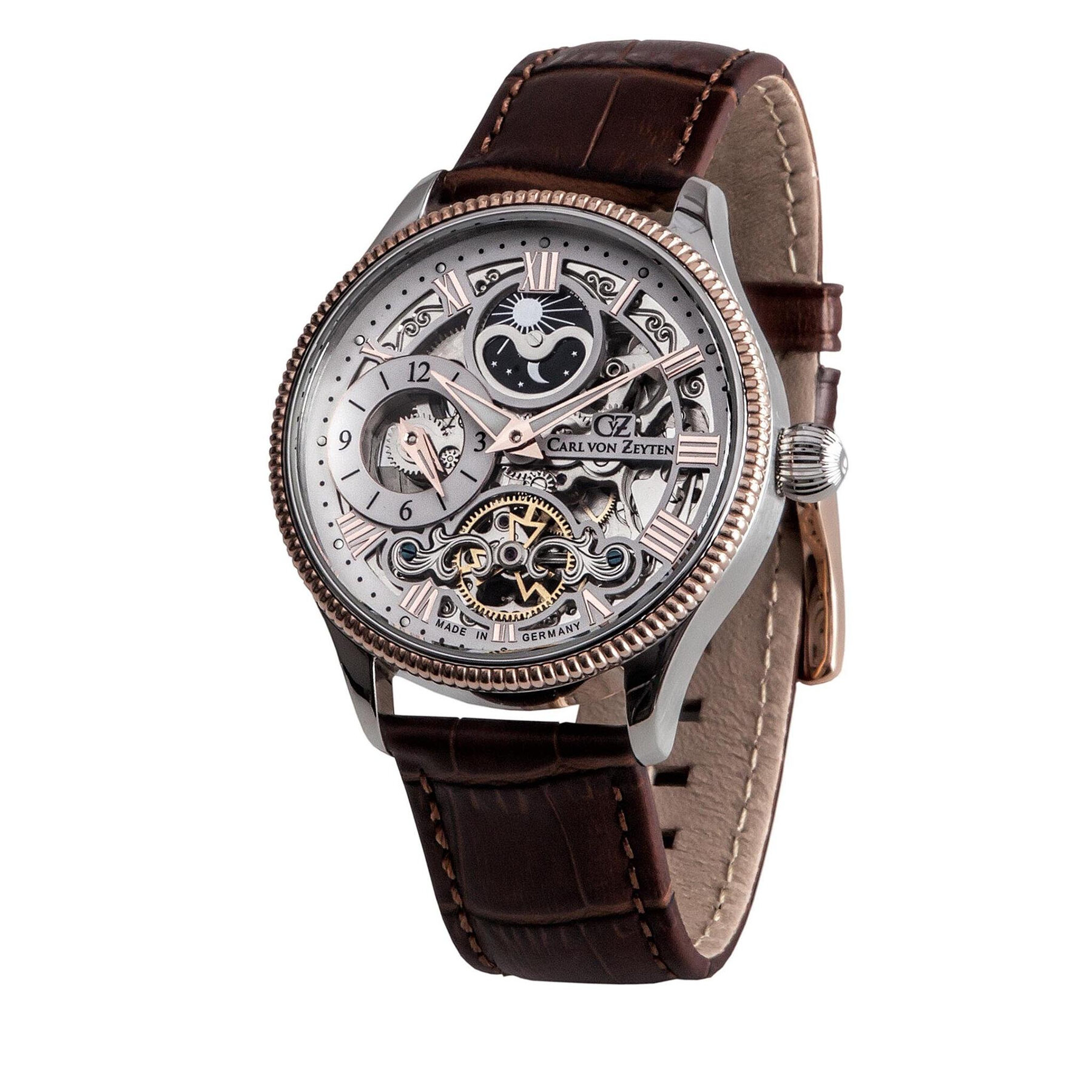 

Годинник Carl Von Zeyten Kirnbach CVZ0034RWHS Brown/Silver, Коричневий