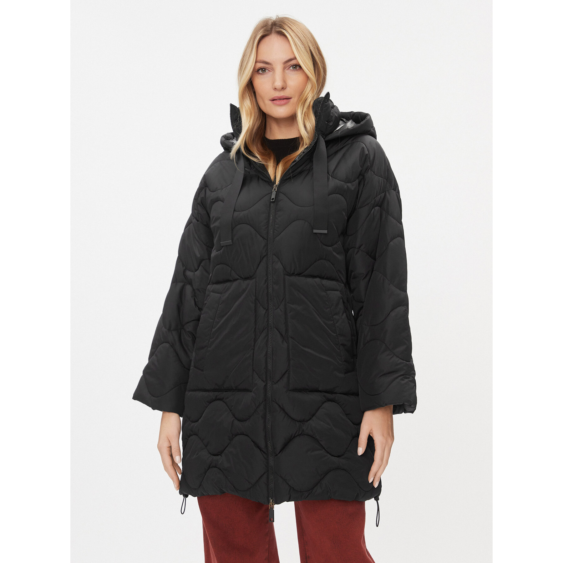 MAX&Co. Übergangsjacke Chiudere 74940523 Schwarz Regular Fit
