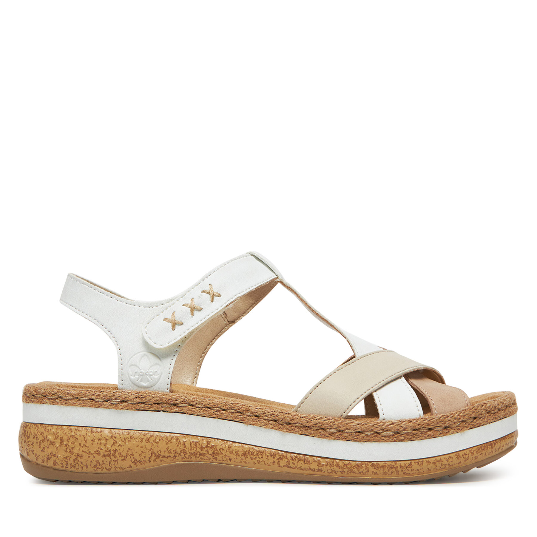 Sandale Rieker V0919-80 Bijela