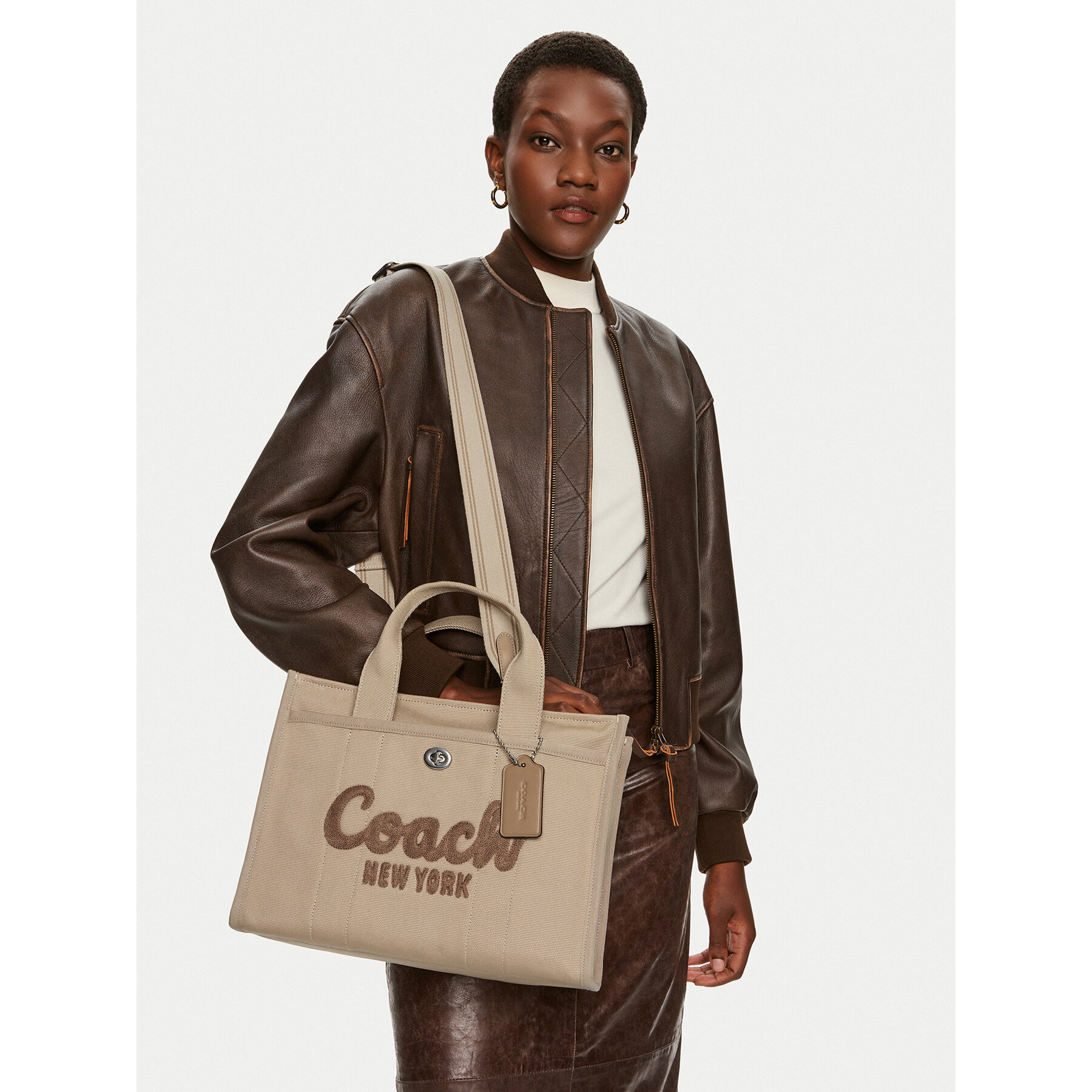 Borsetta Coach Cargo CP158 Beige