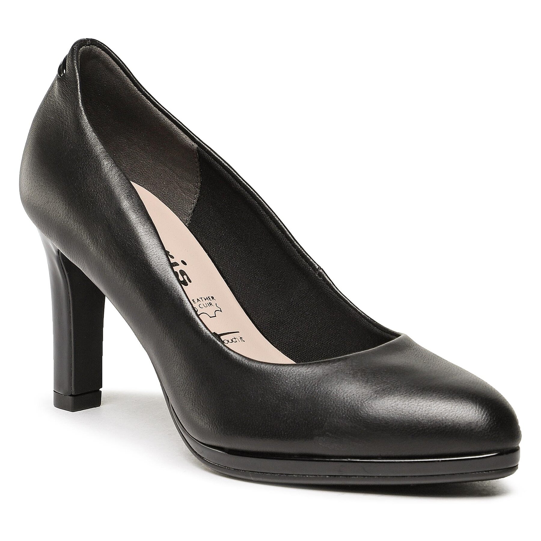 Pantofi Tamaris 1-22411-20 Black Lea./Pat 1-22411-20 imagine super redus 2022