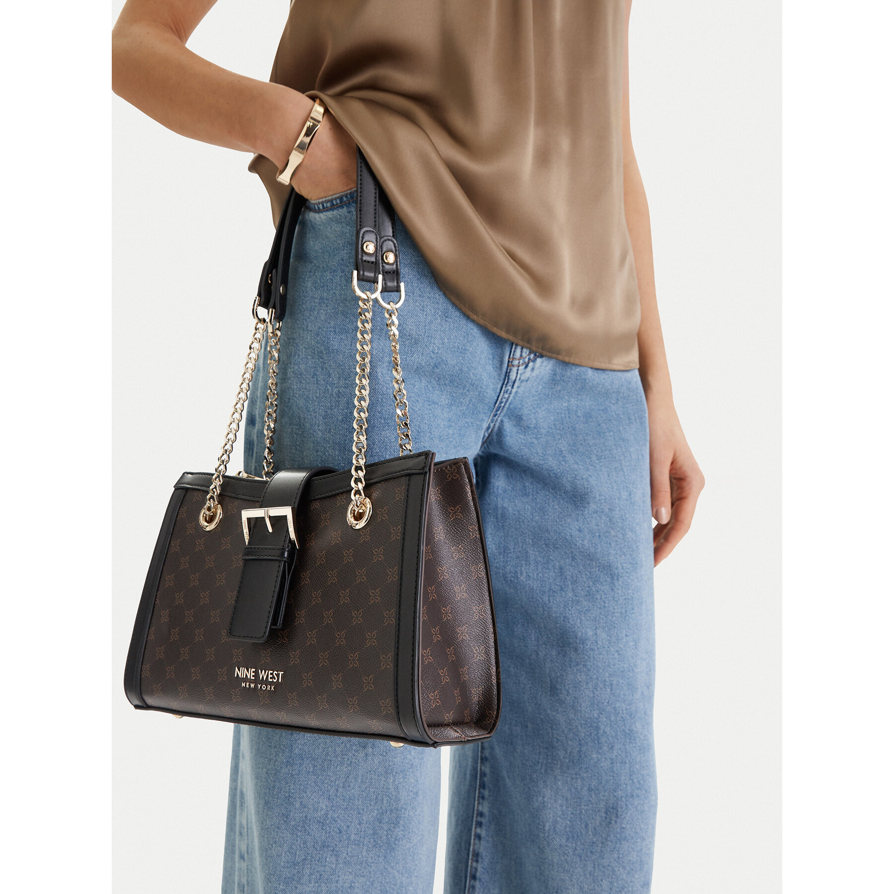 Geantă Nine West CEO-Karna-KY217 Negru