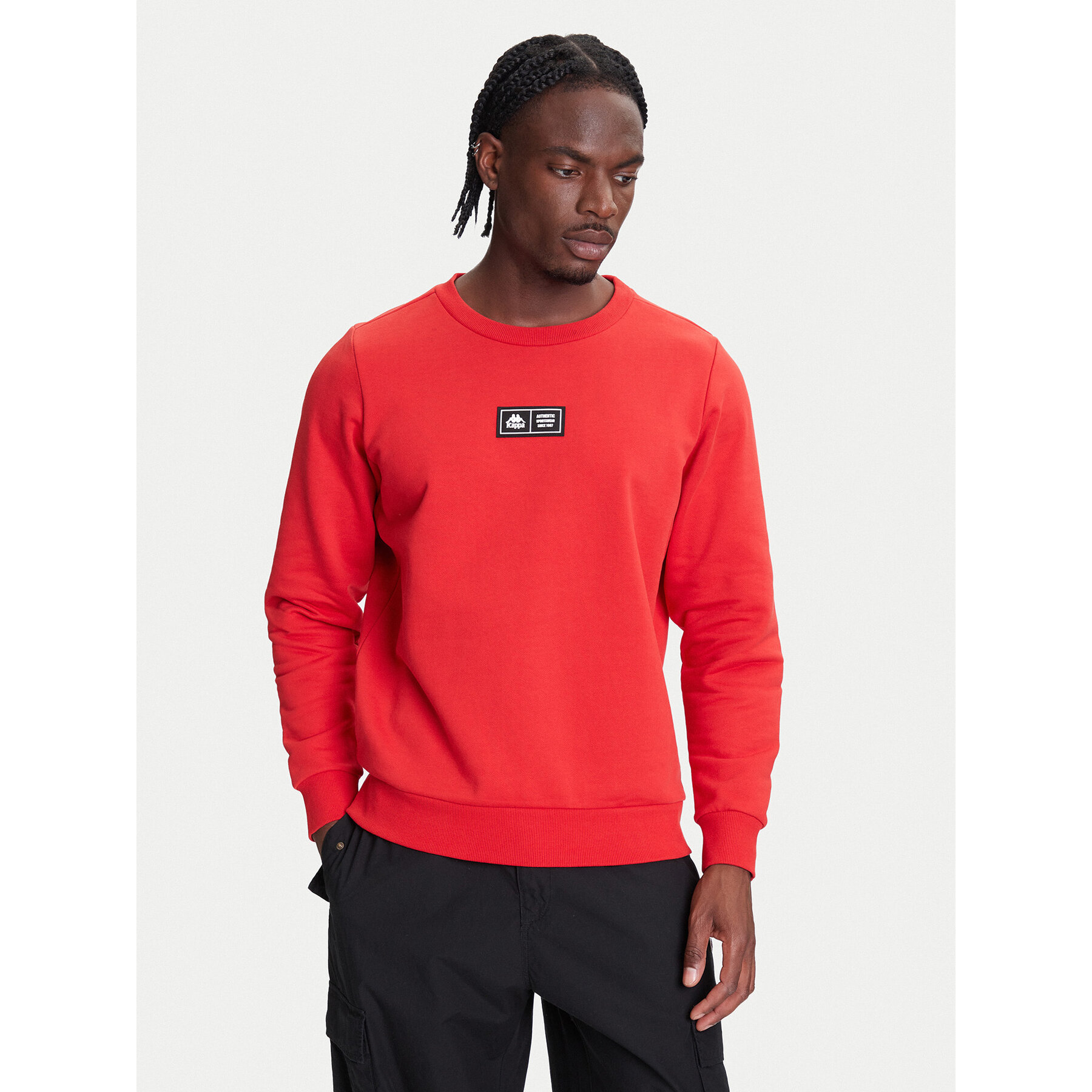Kappa Majica dugih rukava Authentic Nymphe 321Y1MW Crvena Comfort Fit