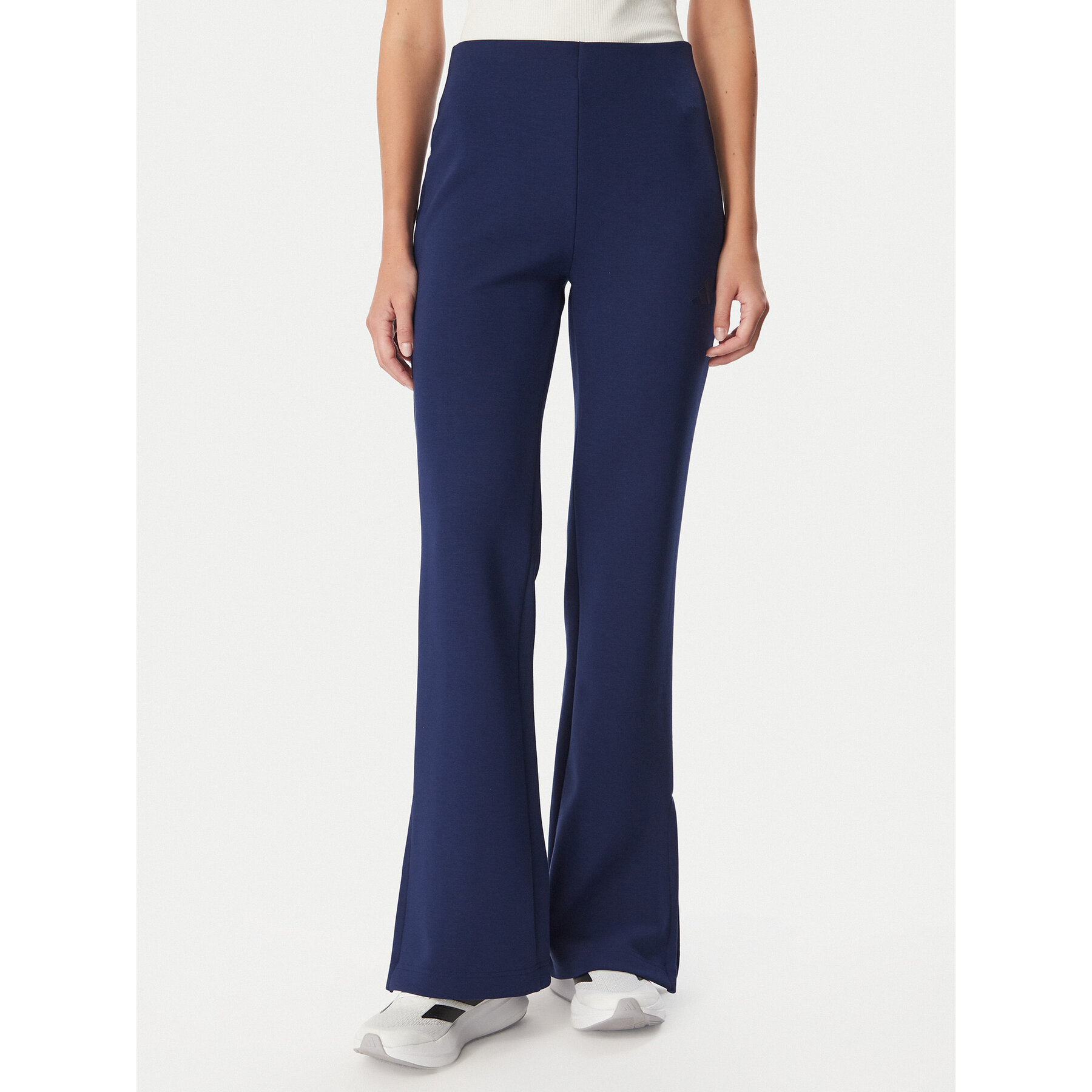 adidas Jogginghose Soft Lux Flared KR5283 Blau Slim Fit