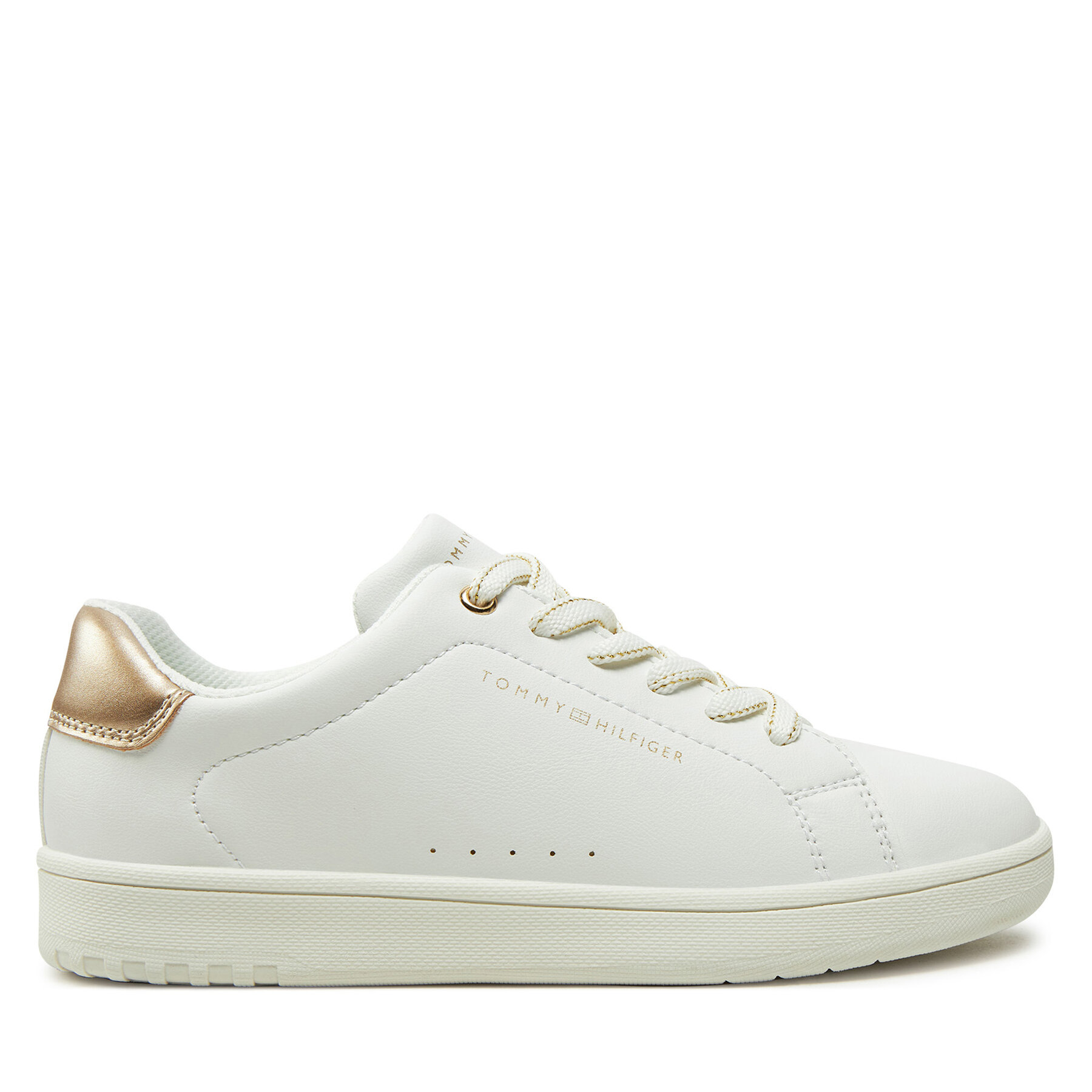 Sneakersy Tommy Hilfiger Low Cut Lace-Up Sneaker T3A9-33736-1355 S Biela
