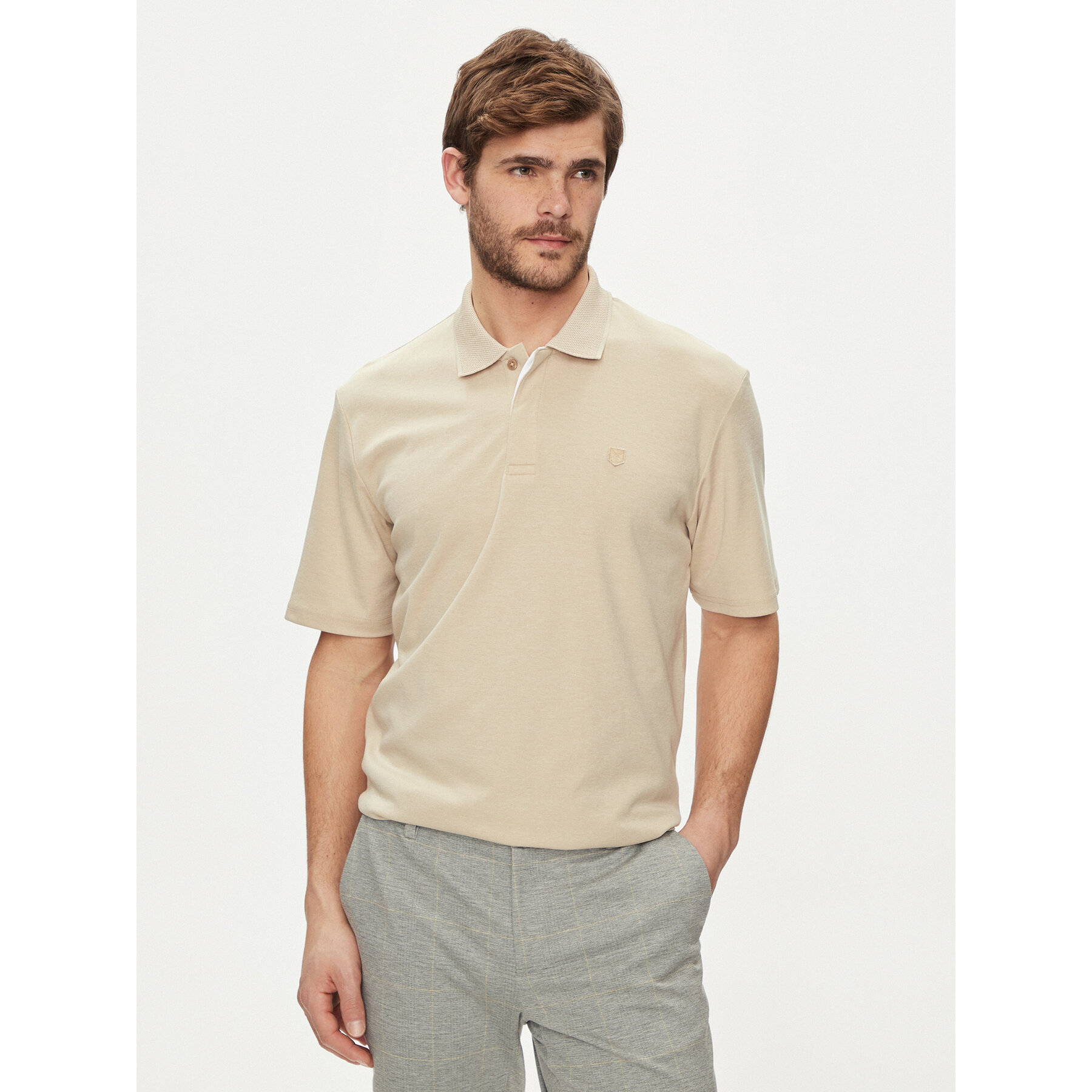 Jack & Jones Polo Crodney 12251180 Beige Regular Fit