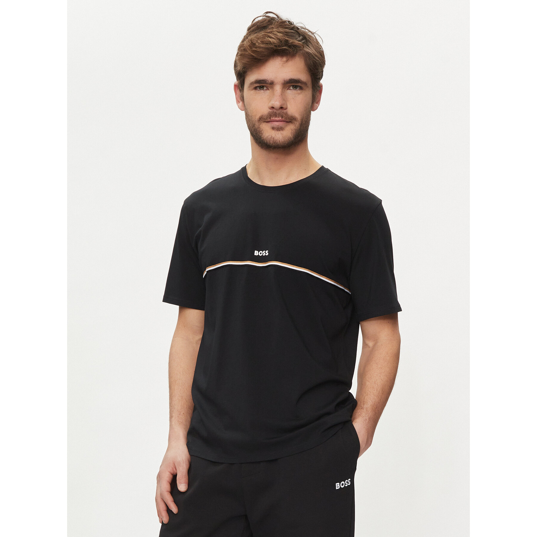 Boss T-shirt Unique 50515395 Nero Regular Fit