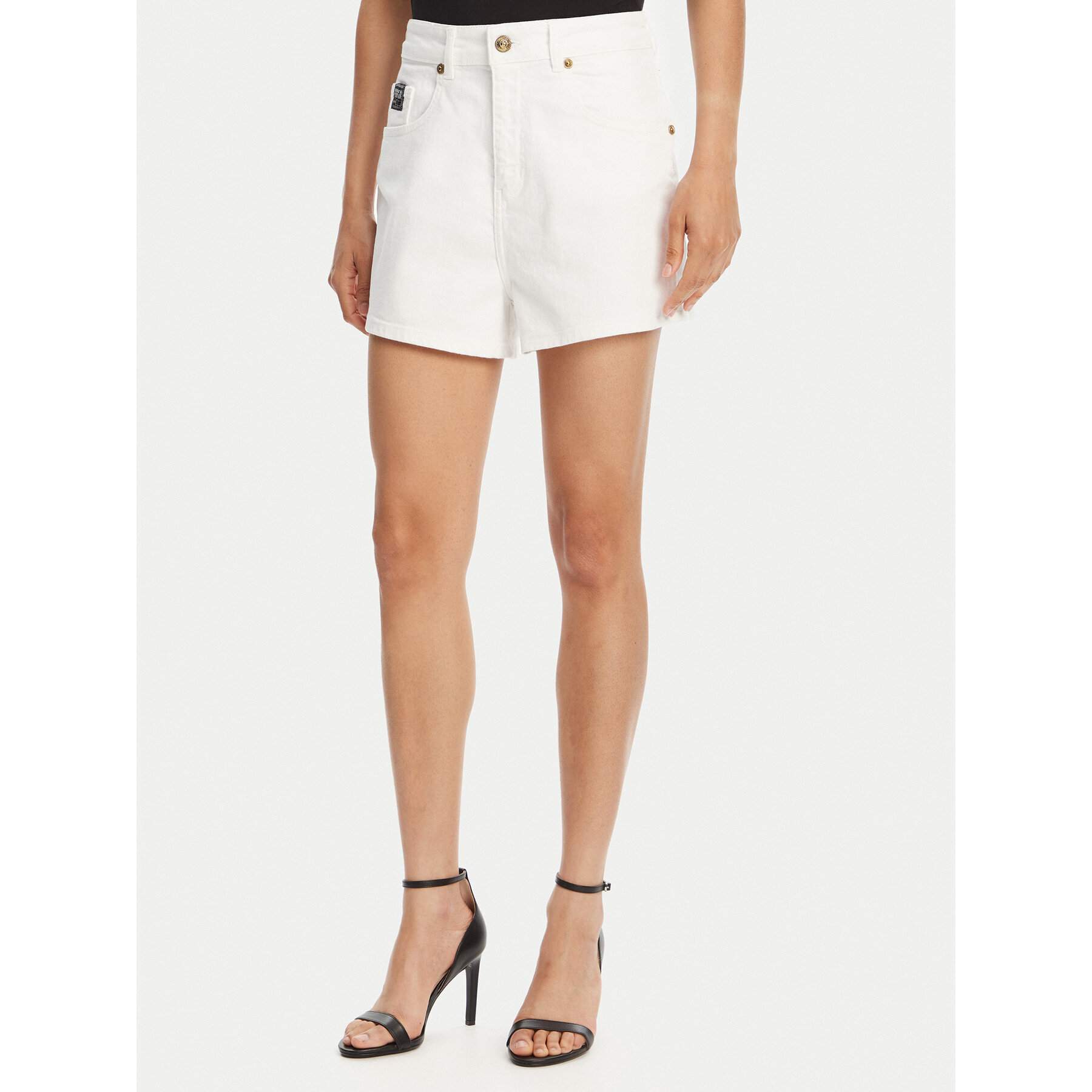 Versace Jeans Couture Jeansshorts 78HAD514 Weiß Straight Fit