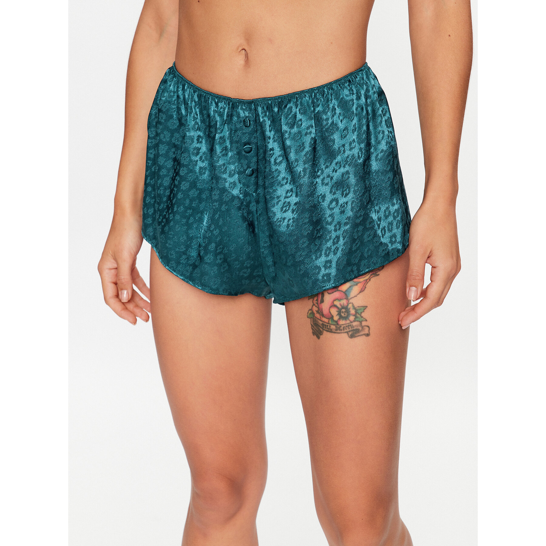 Hunkemöller Hunkemöller Σορτς πιτζάμας 203229 Τυρκουάζ Comfortable Fit