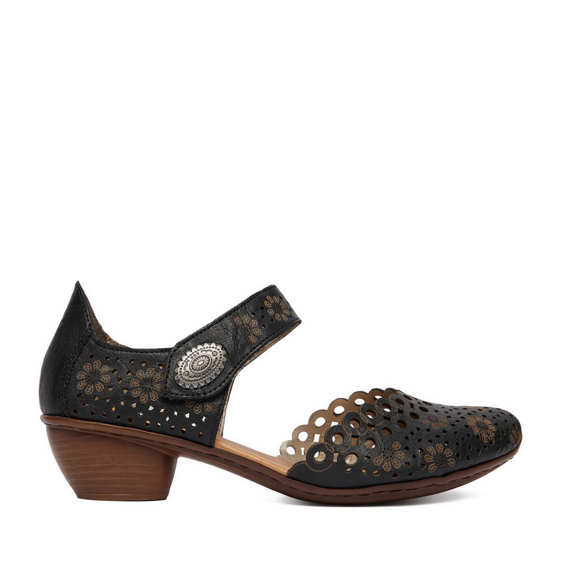 Κλειστά παπούτσια Rieker 43753-00 Μαύρο