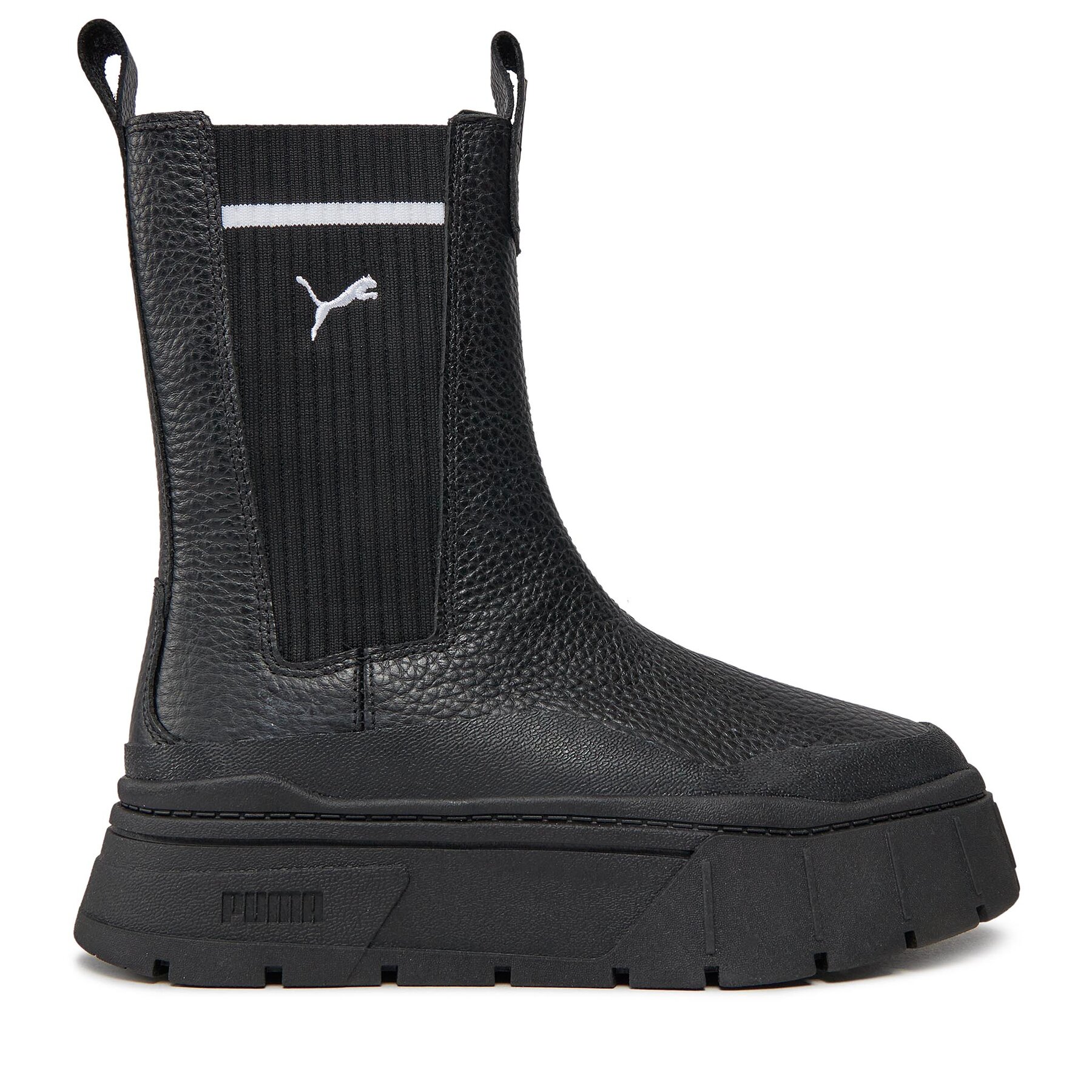 Botines Chelsea Puma Mayze Stack Chelsea Casual 386742 02 Negro