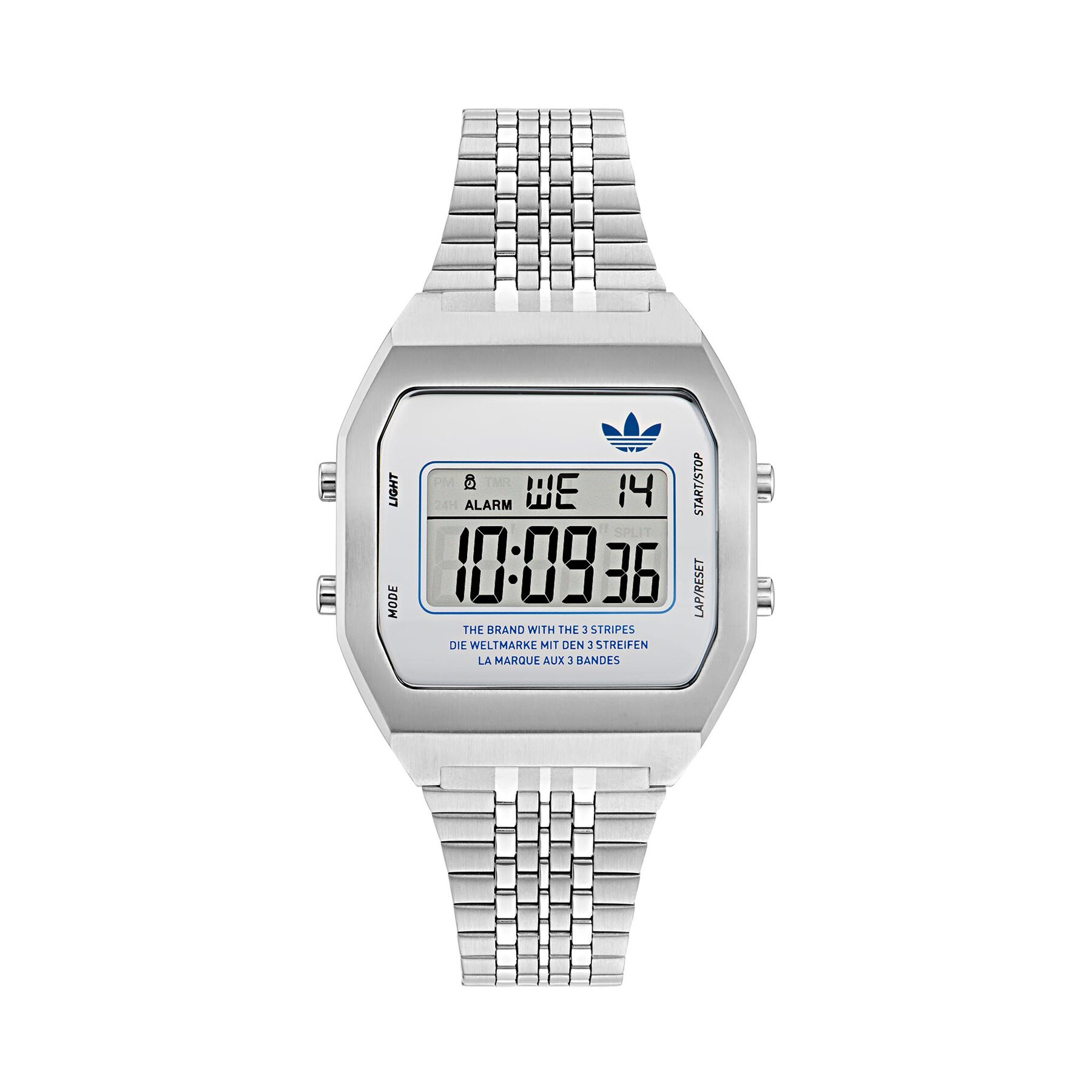adidas Ρολόι adidas Originals Street Digital Two AOST23554 Ασημί