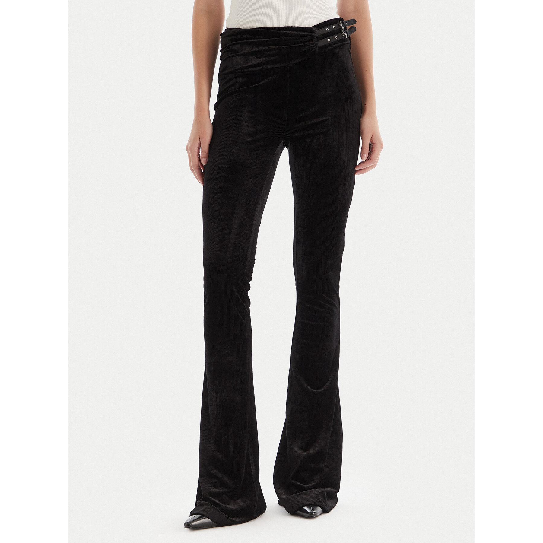 Versace Jeans Couture Leggings 79HAC322 J0237 Schwarz Slim Fit