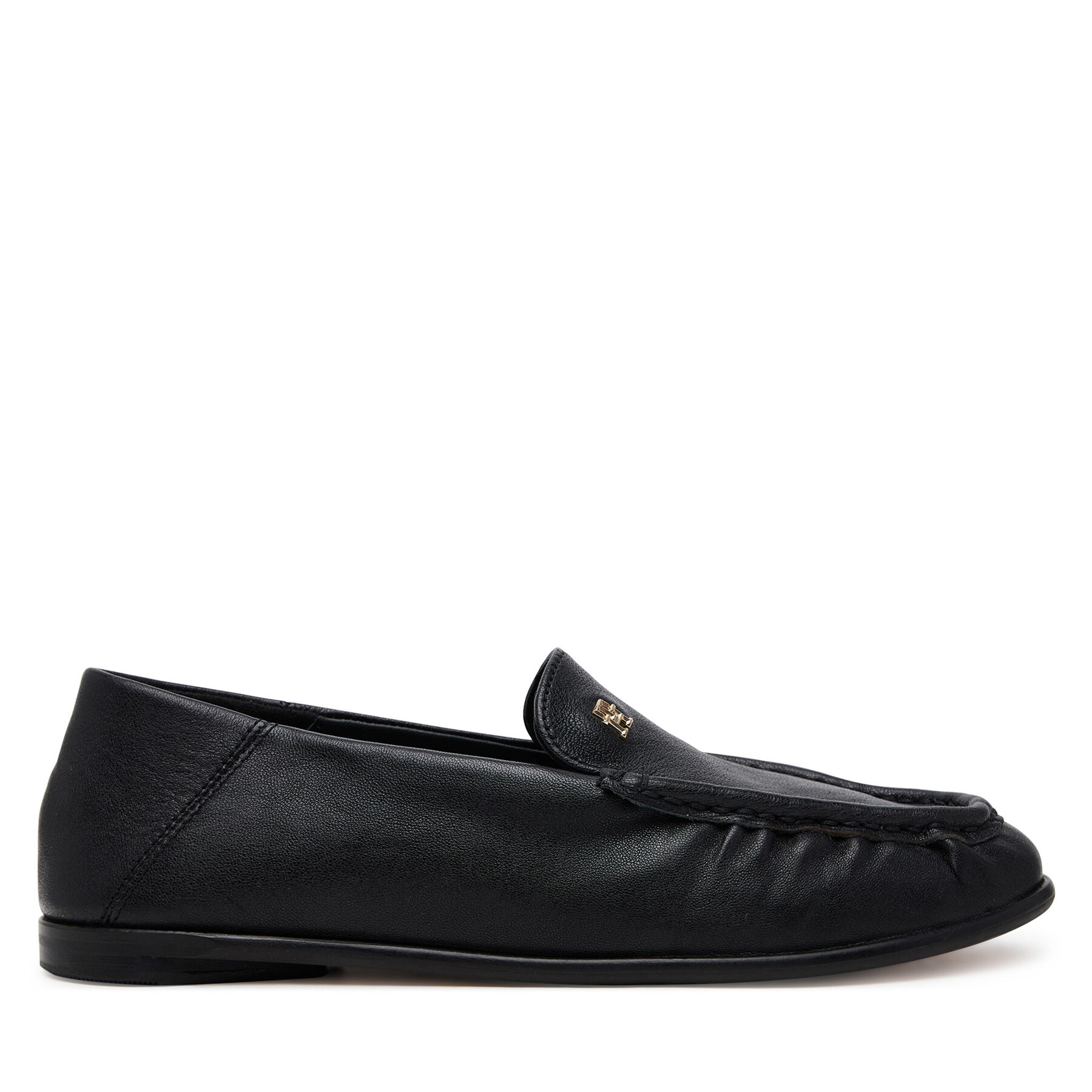 Pantofi Tommy Hilfiger Soft Leather Squared Toe Loafer FW0FW08412 Negru