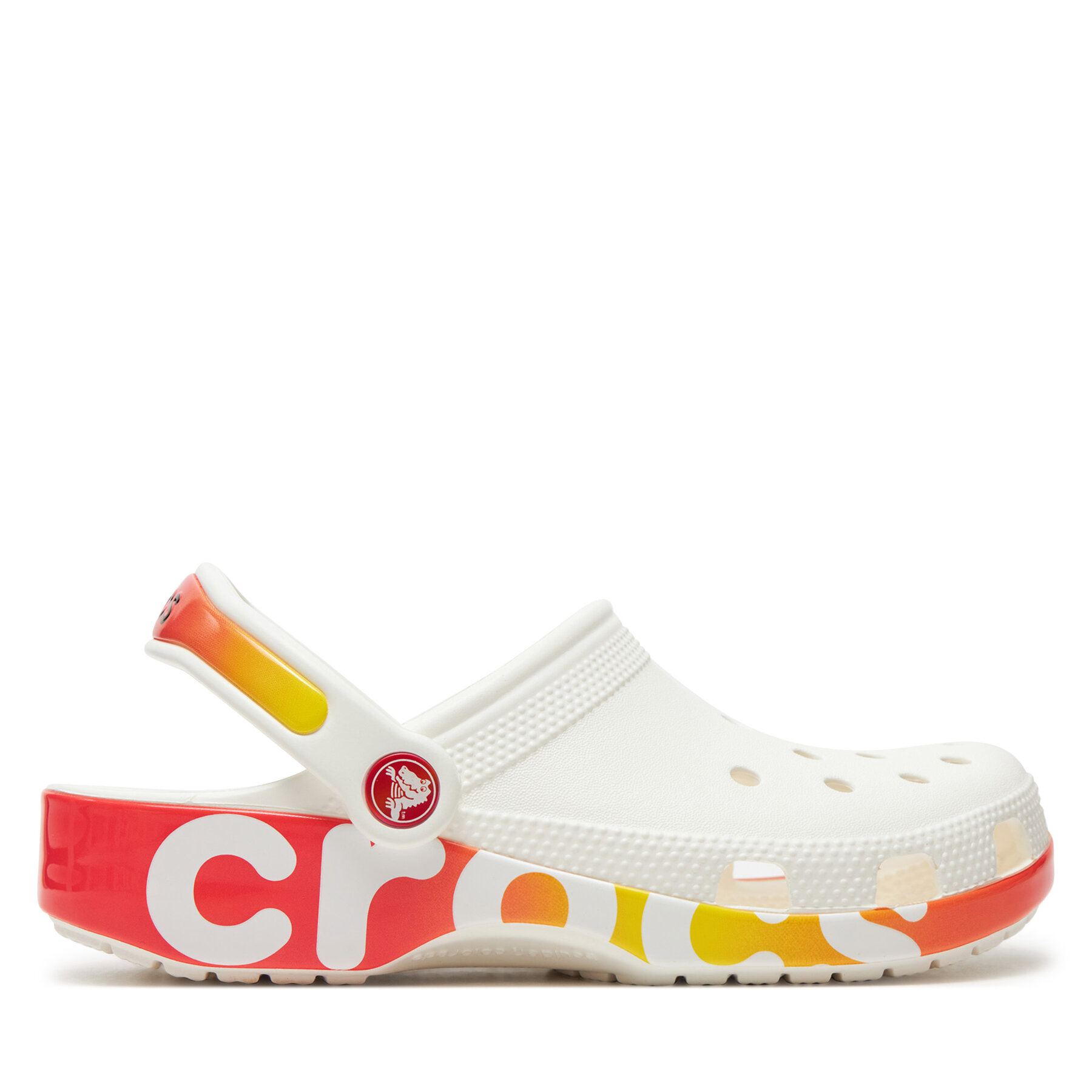 Pantoletten Crocs, Schuhgröße 36_5 Weiß Classic Reflector Clog 210732